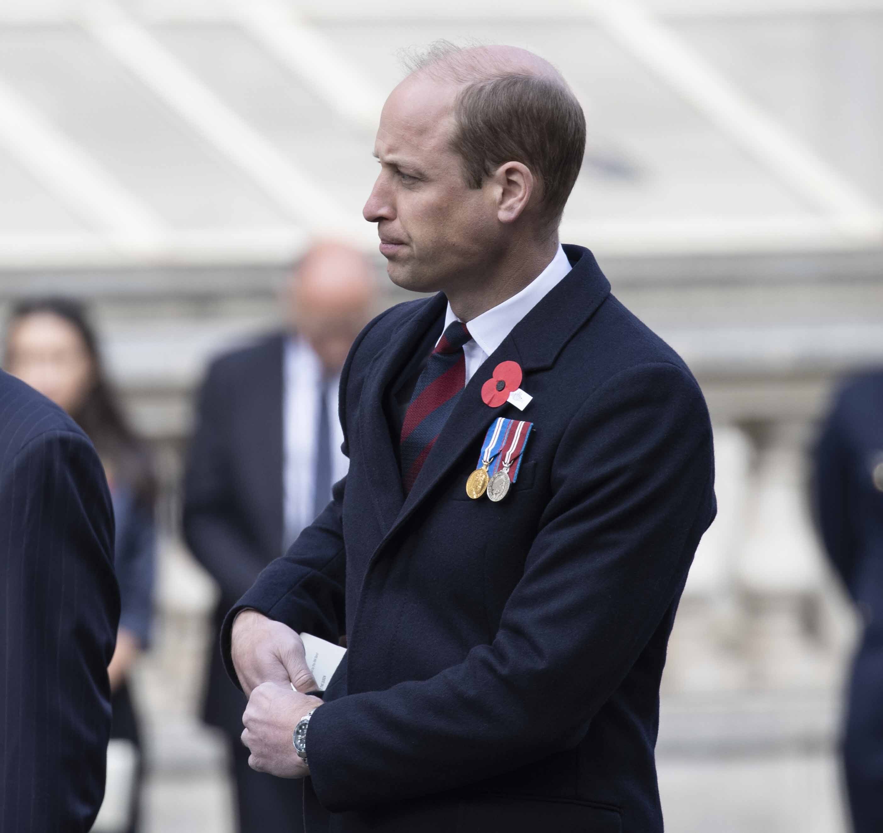 Duke of Cambridge Prince William and his wife Duchess Kate Middleton attend the ANZAC (Australian and New Zealand Army Corps) Day in London, April 25, 2022 | Source: Getty Images