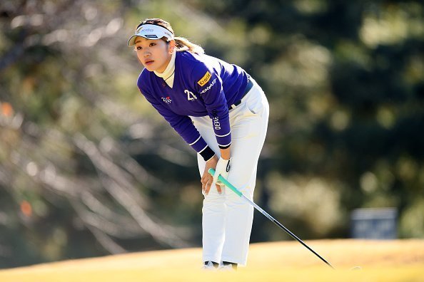 A golfer pictured playing golf during the third round of the Japanese LPGA Final Qualifying Tournament | Photo: Getty Images