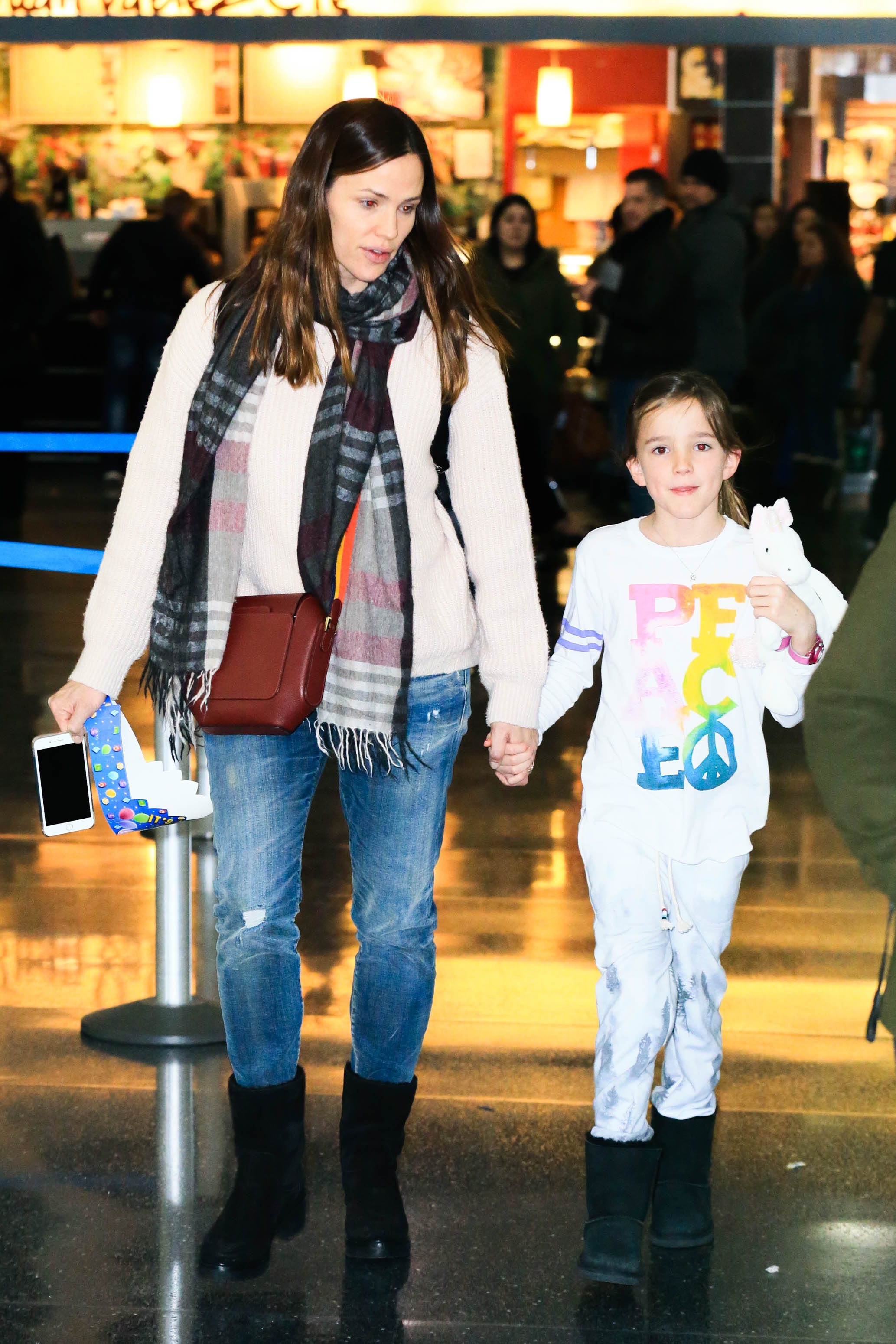 Jennifer Garner and Seraphina in New York in 2017 | Source: Getty Images
