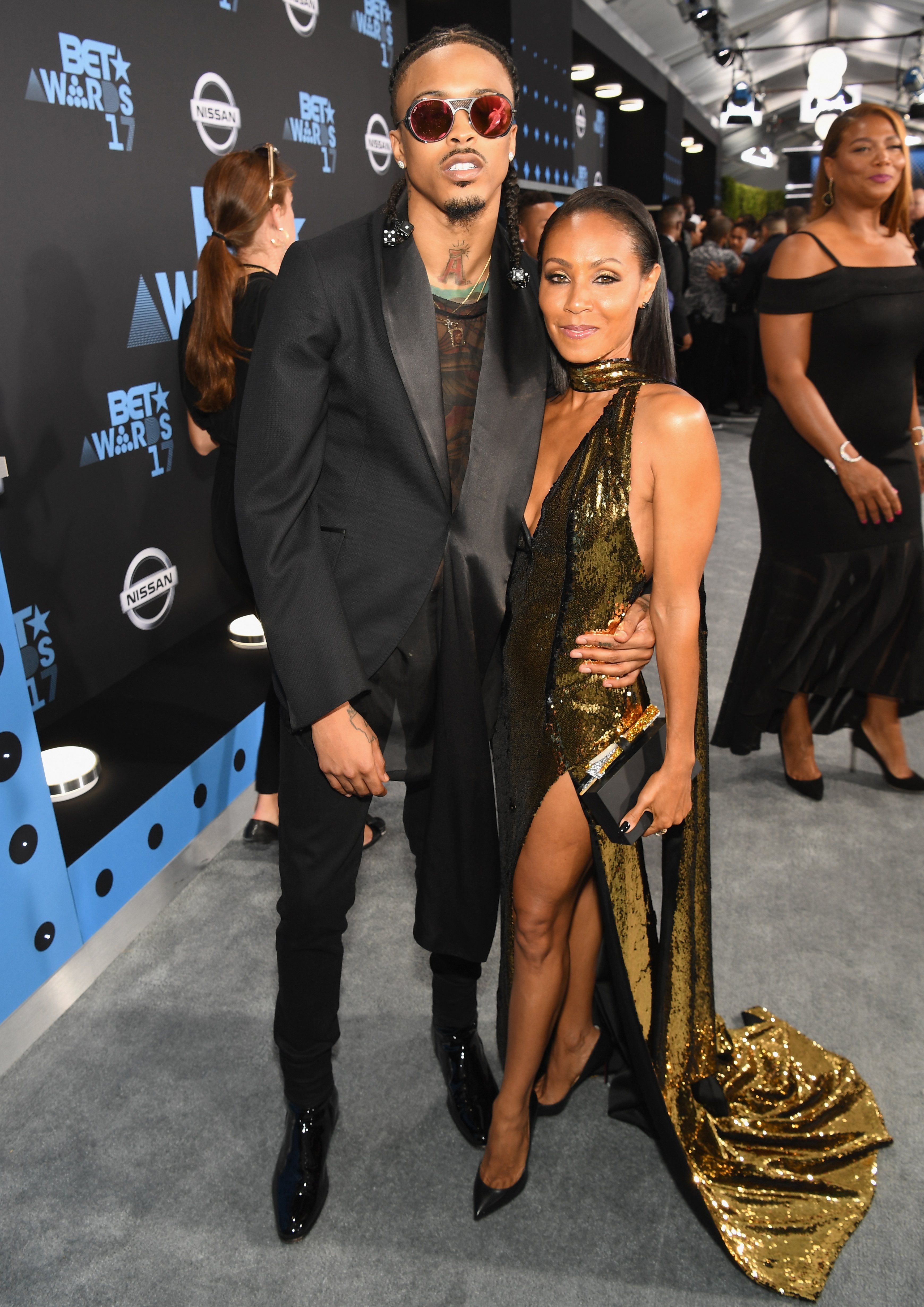 August Alsina and Jada Pinkett Smith at the 2017 BET Awards at Staples Center on June 25, 2017 | Source: Getty Images