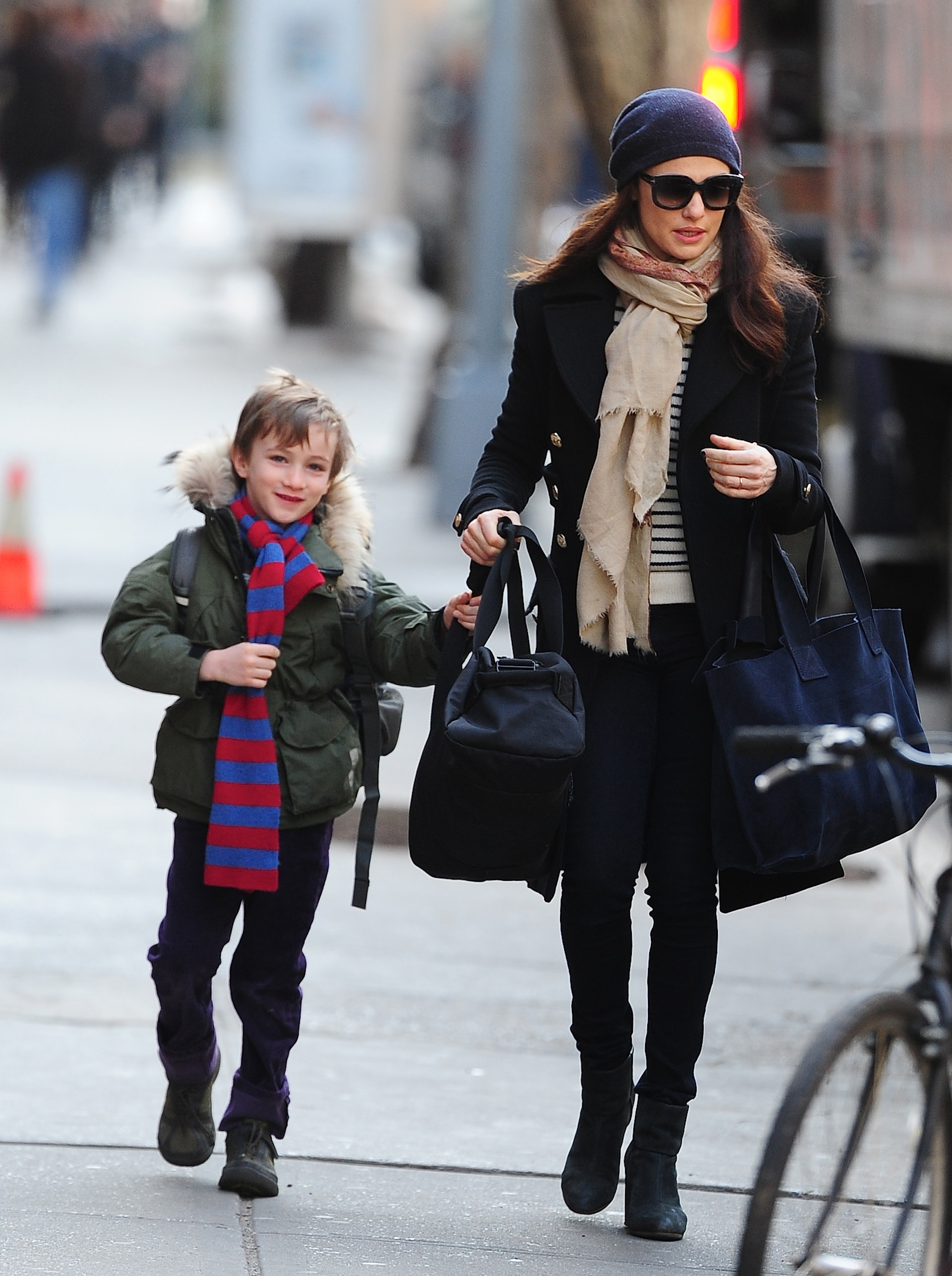 Rachel Weisz and Henry Aronofsky seen in the East Village on March 15, 2013, in New York. | Source: Getty Images