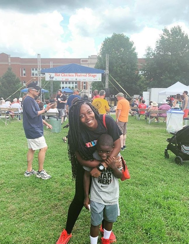 Soncya Williams poses with her son at Nashville Hot Chicken Festival on July 5, 2019 | Photo: Instagram/ Soncya N. Williams