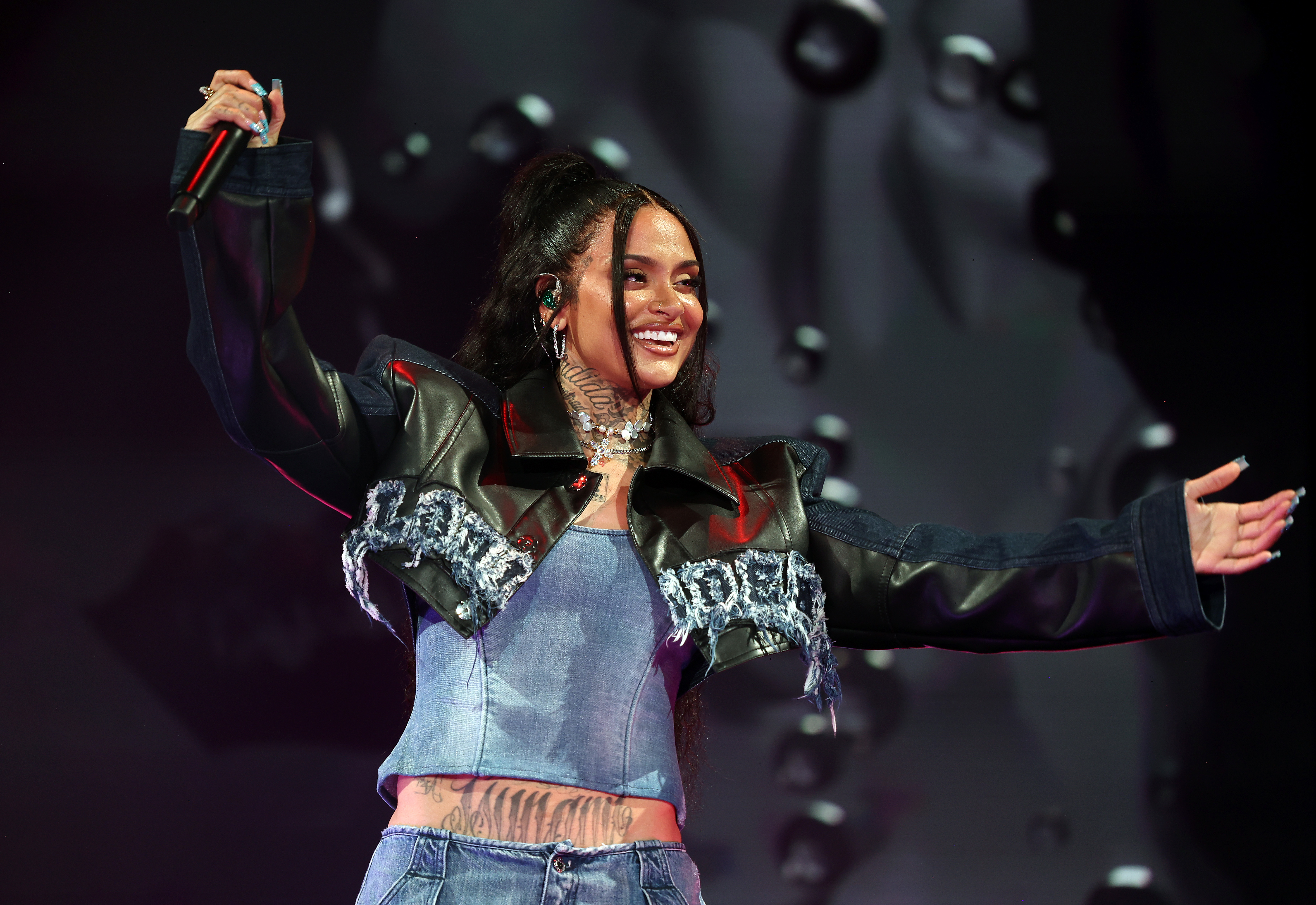 Kehlani performing during the 2023 WNBA All-Star game on July 15, 2023, in Las Vegas, Nevada. | Source: Getty Images