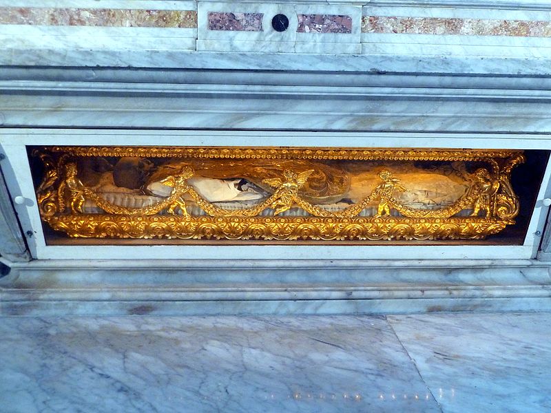 Restos mortales de san Pedro Claver.| Fuente: Wikipedia Restos mortales de san Pedro Claver.| Fuente: Wikipedia