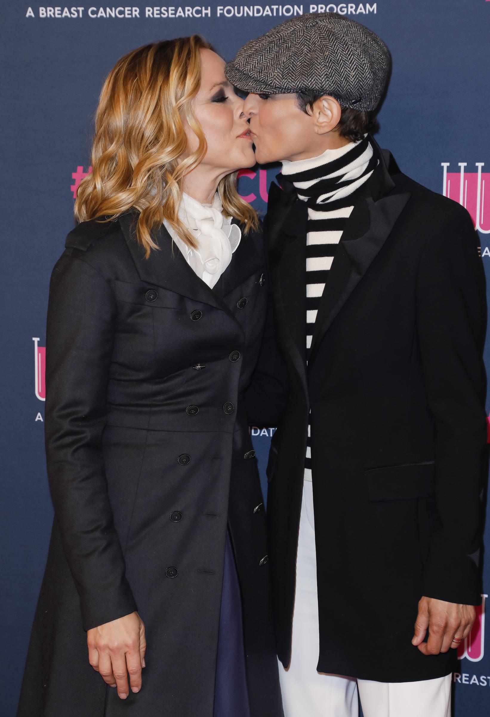 Maria Bello and Dominique Crenn at The Women's Cancer Research Fund's Unforgettable Evening 2020 on February 27 in Beverly Hills, California. | Source: Getty Images