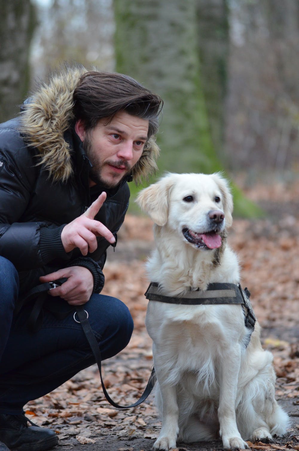 Hombre con su perro en el bosque. | Foto: Pexels Hombre con su perro en el bosque. | Foto: Pexels