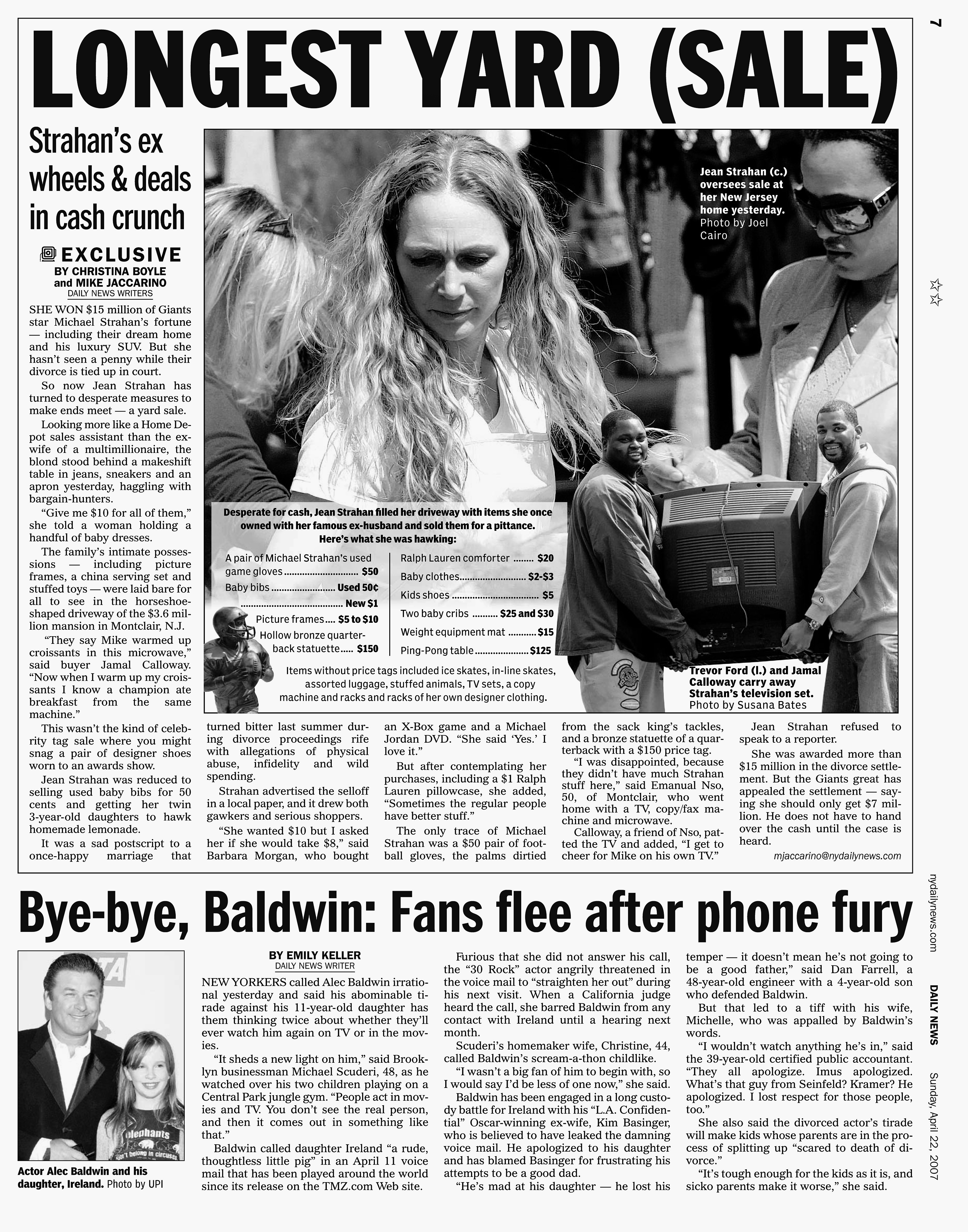 Daily News newspaper pictured on April 22, 2007 | Source: Getty Images