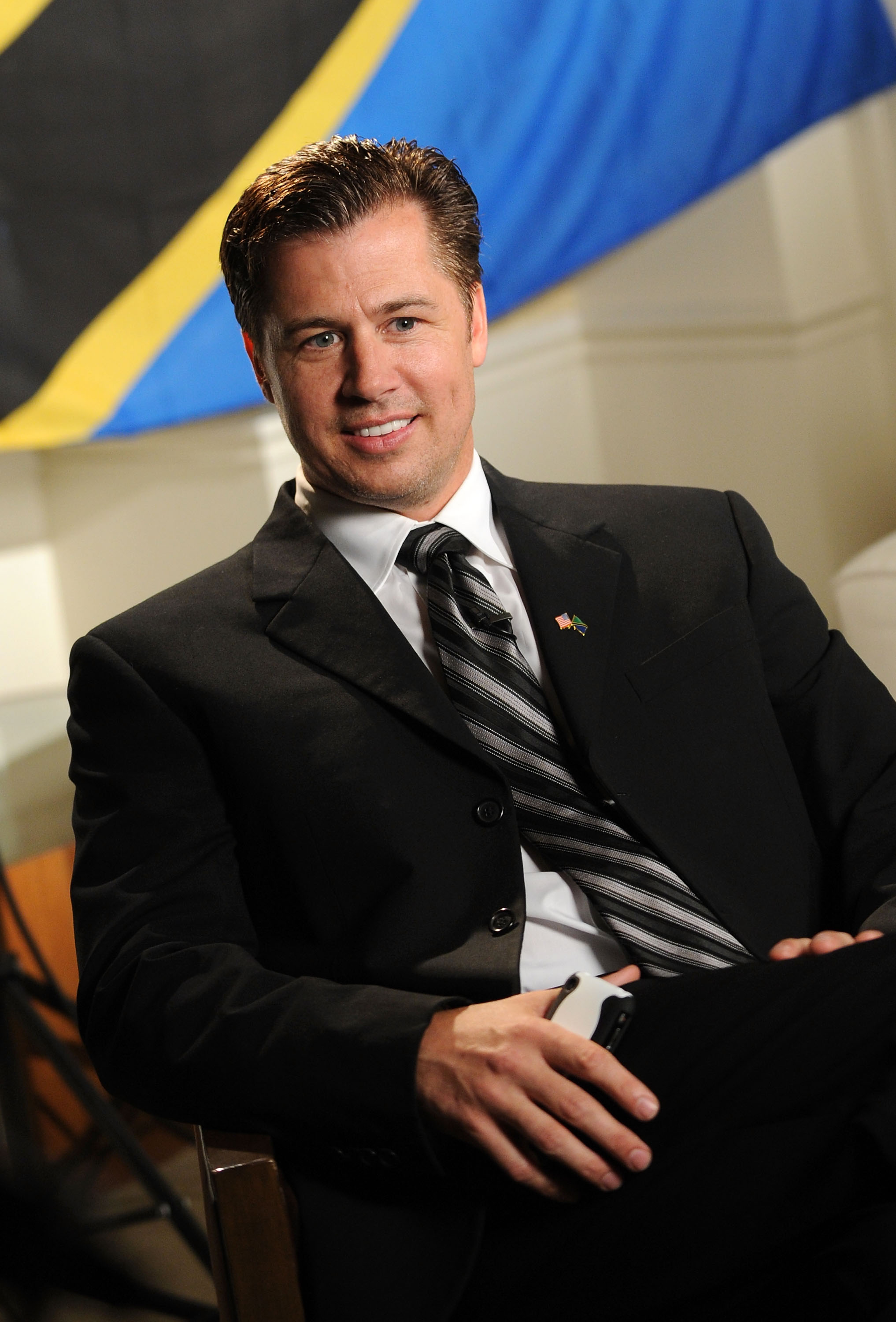 Doug Pitt during an interview and after being named Goodwill Ambassador of the United Republic of Tanzania at Essex House on April 19, 2010, in New York. | Source: Getty Images