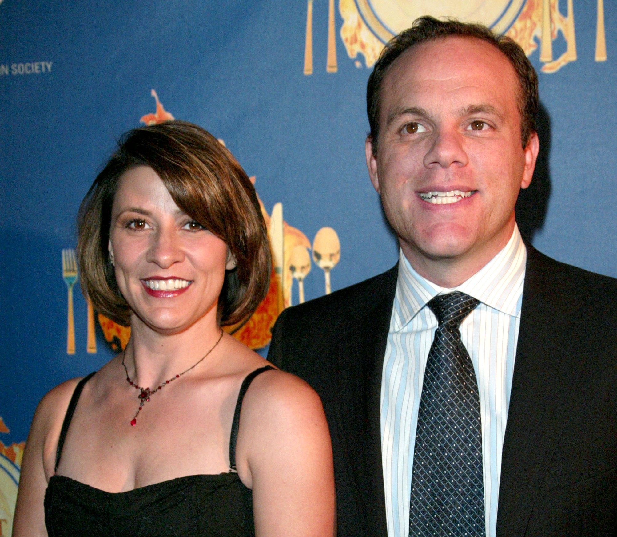 Cynthia Koury-Papa and Tom Papa at the Hollywood Radio And Television Society's 1st Annual Roast In Honor Of Jeff Zucker in 2004, in Century City, California. | Source: Getty Images