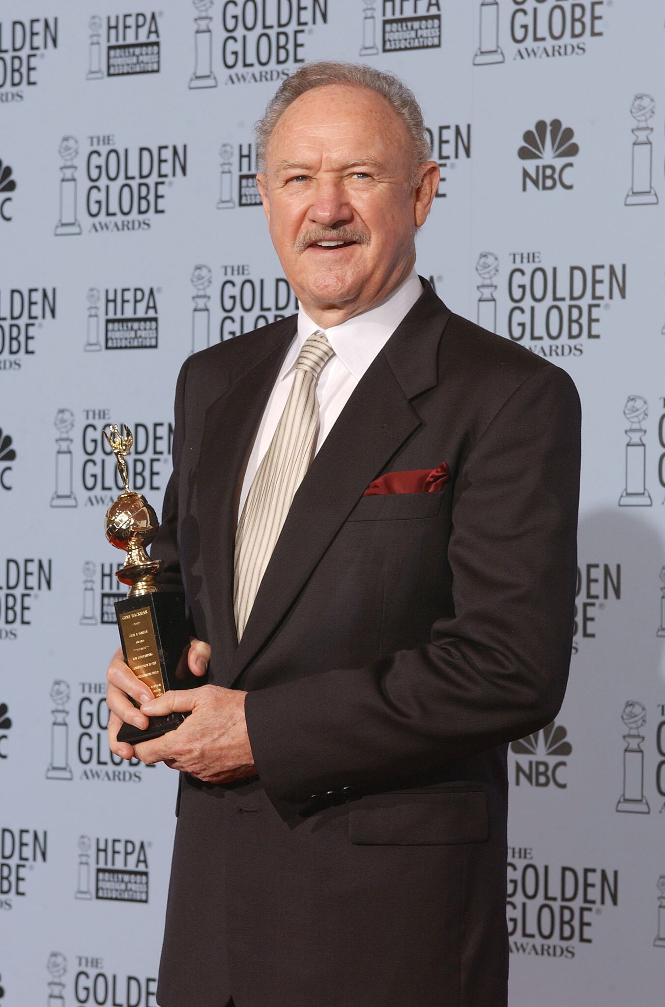  Gene Hackman, backstage at the 60th Annual Golden Globe Awards | Getty Images /  Global Images Ukraine