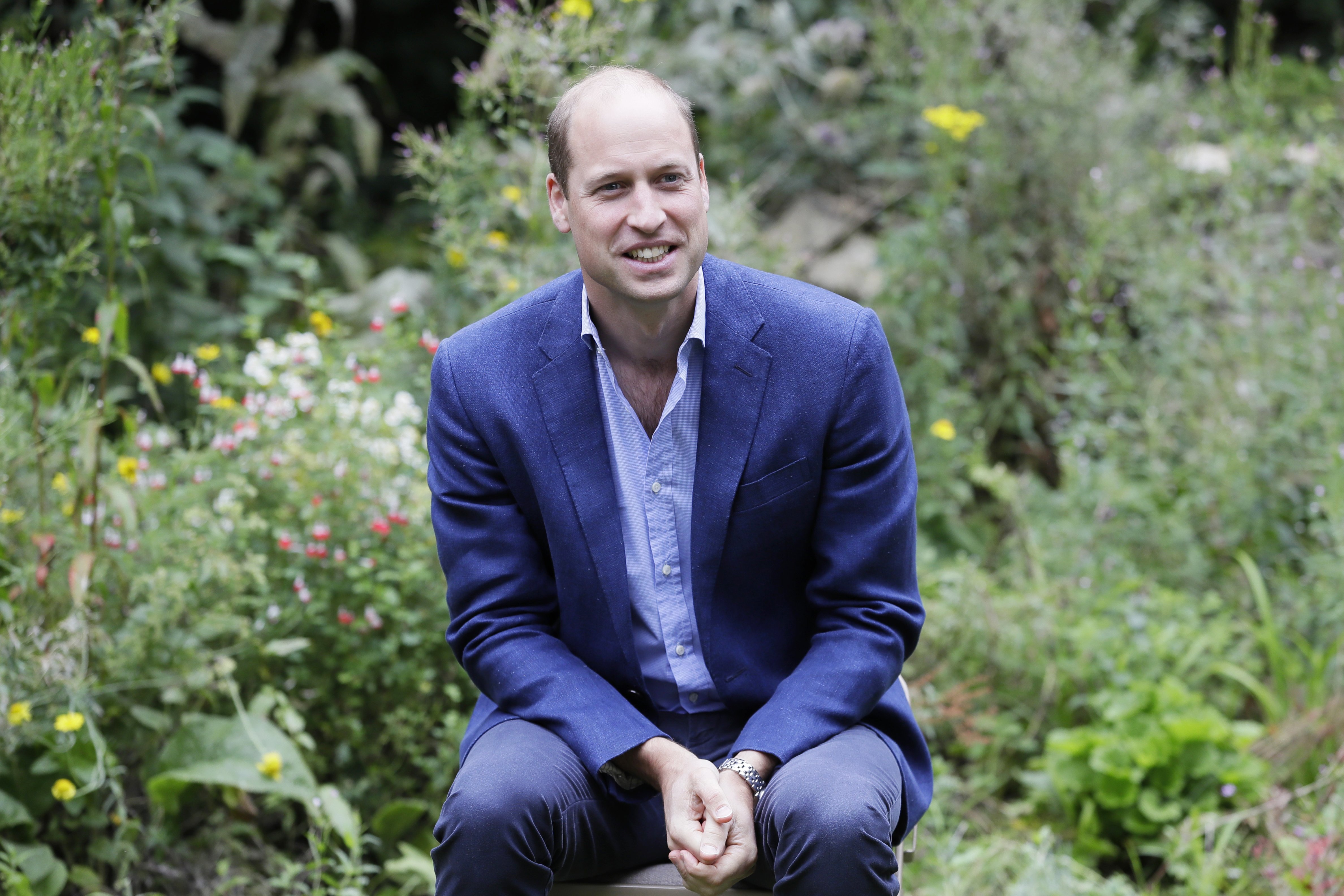 Prince William, Duke of Cambridge speaks with service users during a visit to the Garden House part of the Light Project on July 16, 2020 in Peterborough, England | Photo: Getty Images
