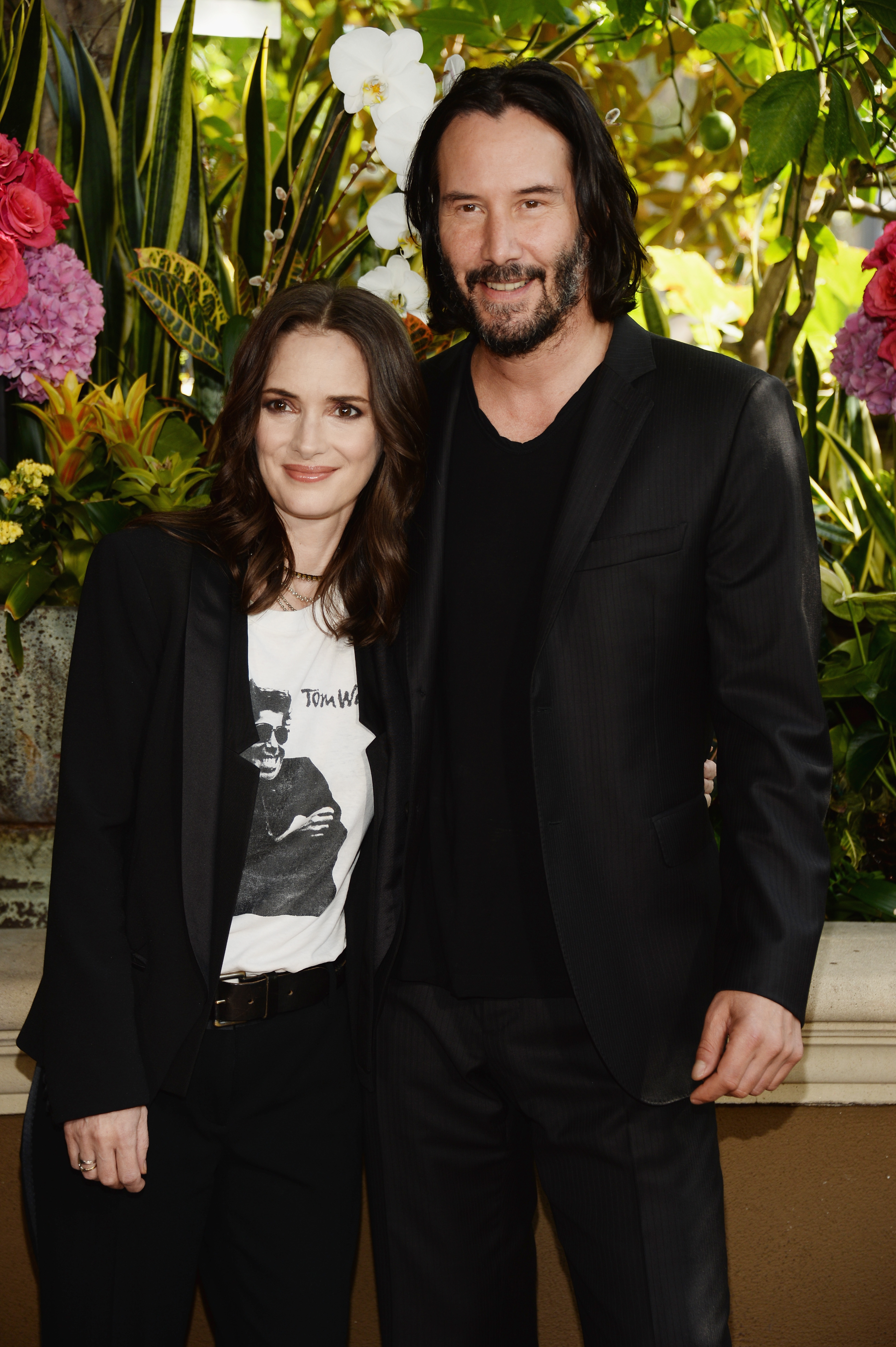 Keanu Reeves and co-actor Winona Ryder attend a photo call for "Destination Wedding" on August 18, 2018 | Source: Getty Images