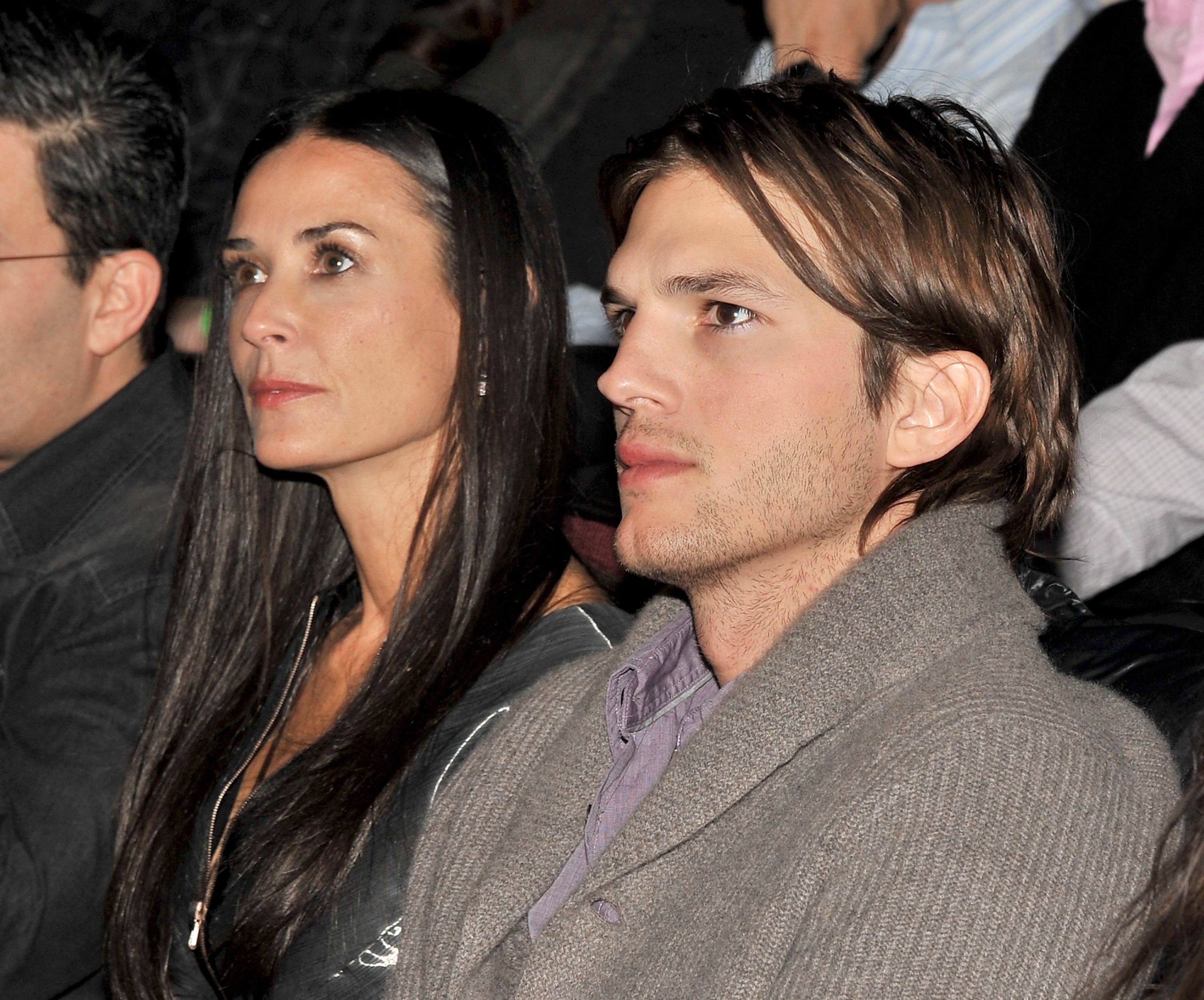 Demi Moore and Ashton Kutcher at the "Margin Call" premiere during the Sundance Film Festival on January 25, 2011, in Park City, Utah. | Source: Getty Images