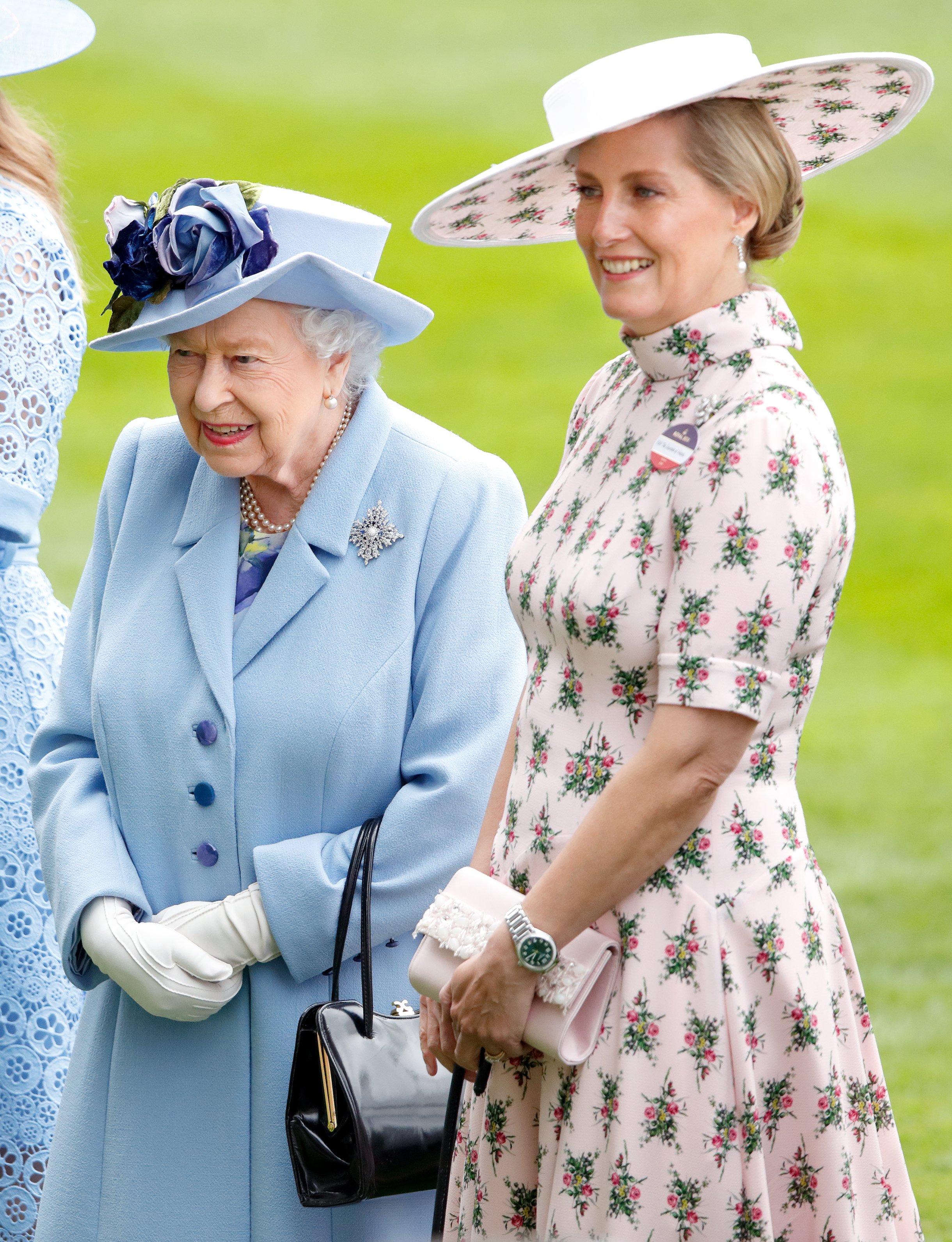 Queen Elizabeth II and Sophie, Countess of Wessex, attend day one of Royal Ascot at Ascot Racecourse on June 18, 2019, in Ascot, England. | Source: Getty Images