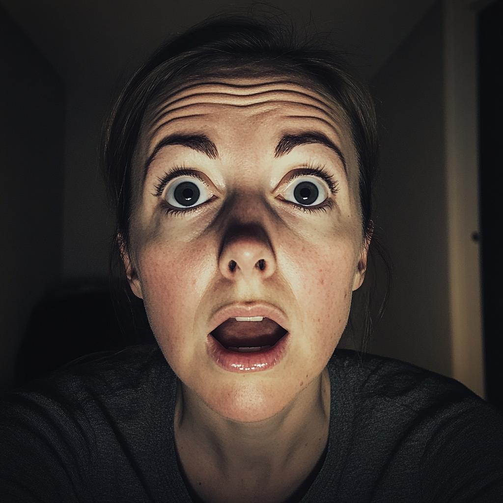 A shocked woman | Source: Midjourney