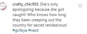 A fans' comment from wendyshow’s post | Instagram/wendyshow