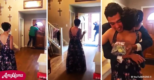 Teen unable to walk for 10 months surprised prom date by taking her first steps