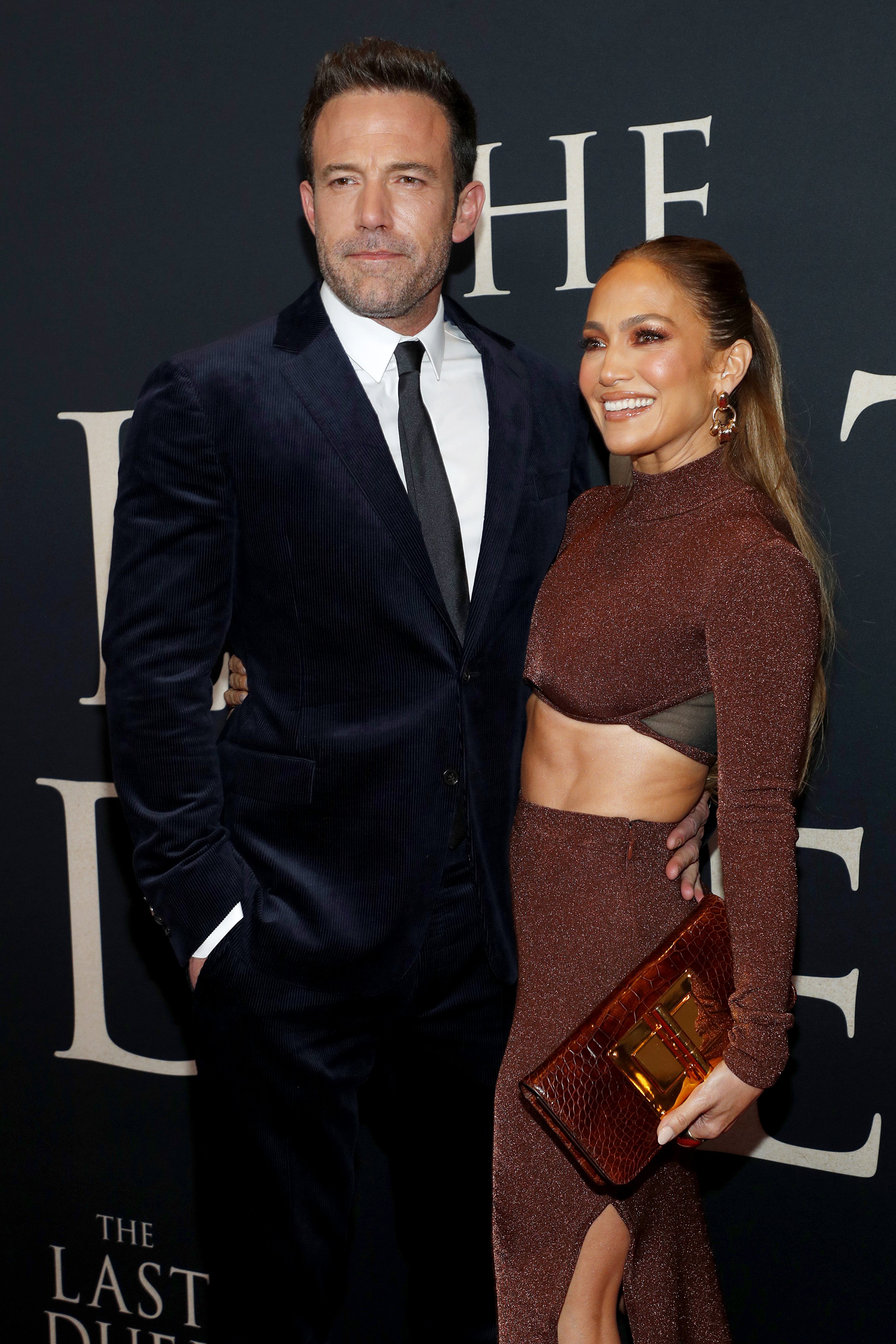 Ben Affleck y Jennifer Lopez asisten al estreno de The Last Duel New York el 9 de octubre de 2021 en la ciudad de Nueva York. | Foto: Getty Images