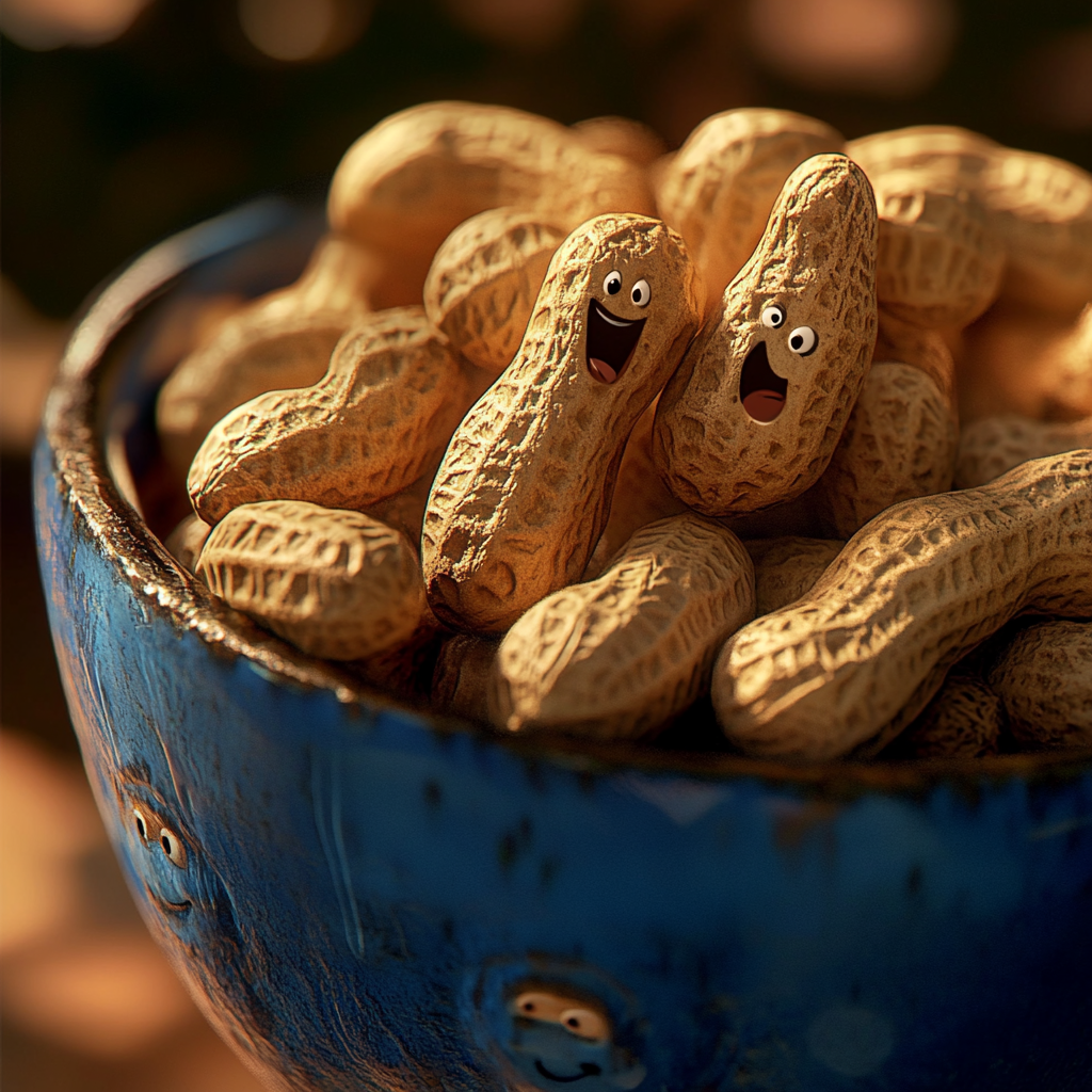 A bowl of peanuts | Source: Midjourney