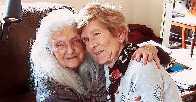 Eileen Macken and her mother Elizabeth. │Source: twitter.com/BBCScotlandNews