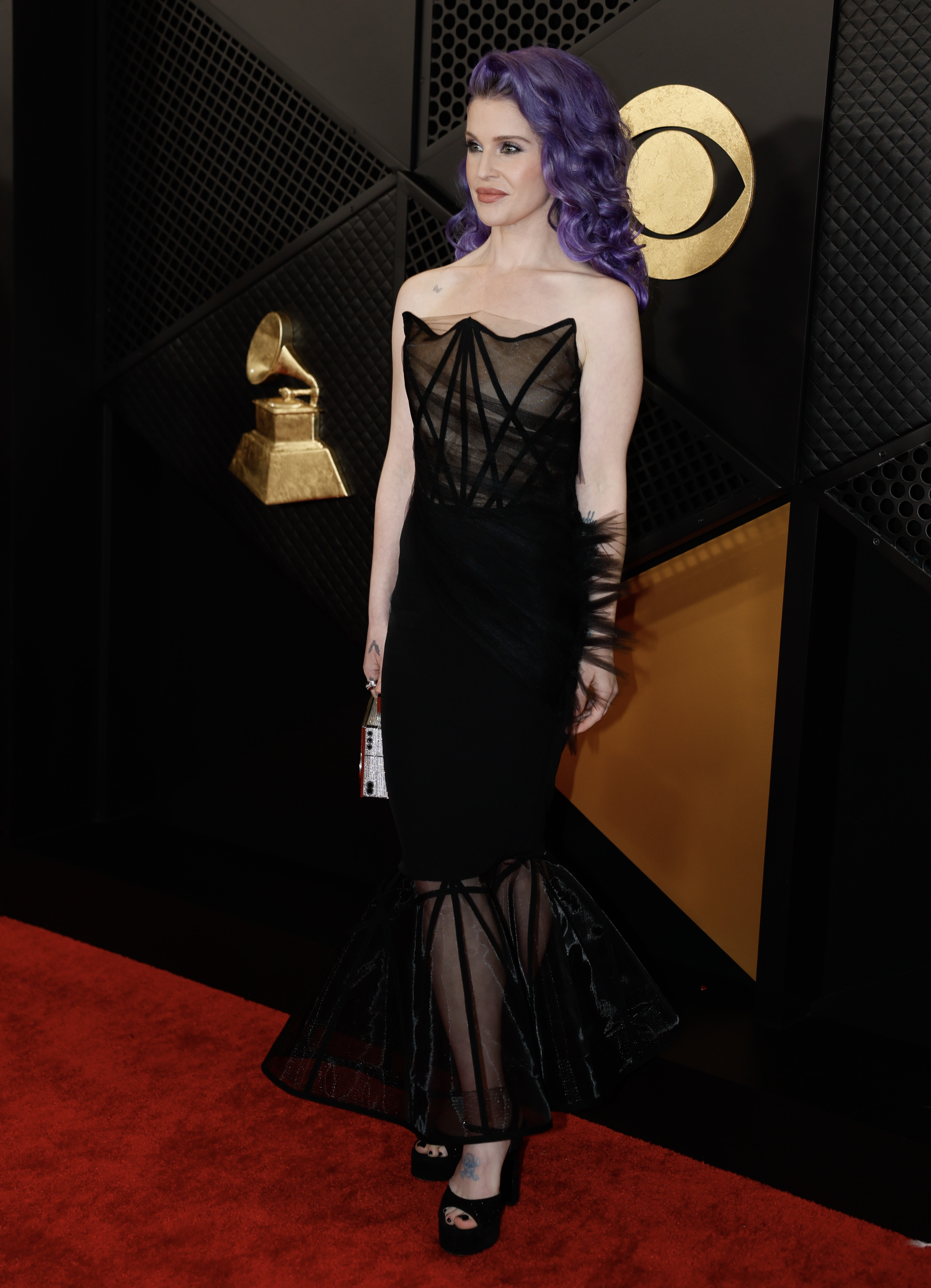 Kelly Osbourne arrives on the Red Carpet at the Crypto.com Arena in Los Angeles, on February 4, 2024 | Source: Getty Images