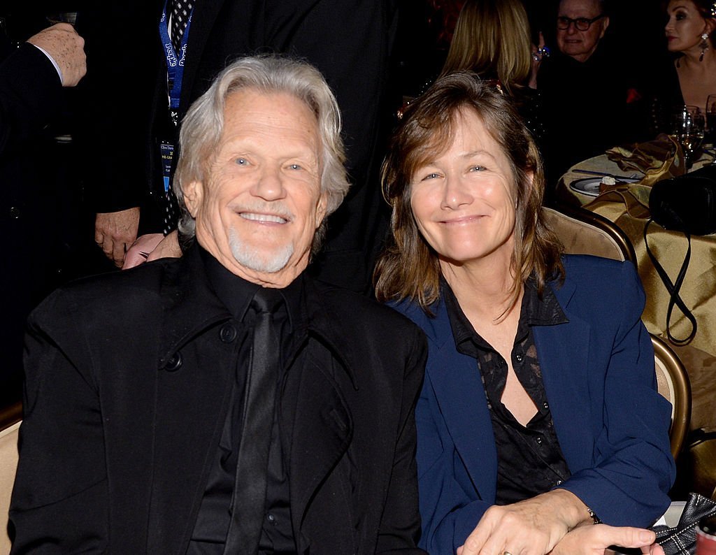 Kris Kristofferson and his wife Lisa Meyers attend the pre-Gammy Gala for the 56th Annual Grammy Awards at Beverly Hills in 2014 | Photo: Getty Images