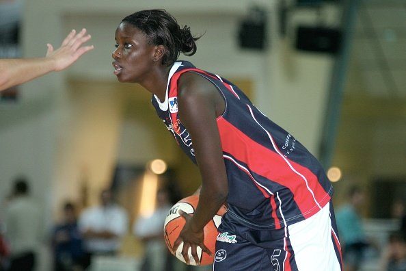 Johanne GOMIS - 01.10.2005 - Aix en Provence / Nice - 1e journee Ligue Feminine.|Photo : Getty Images.