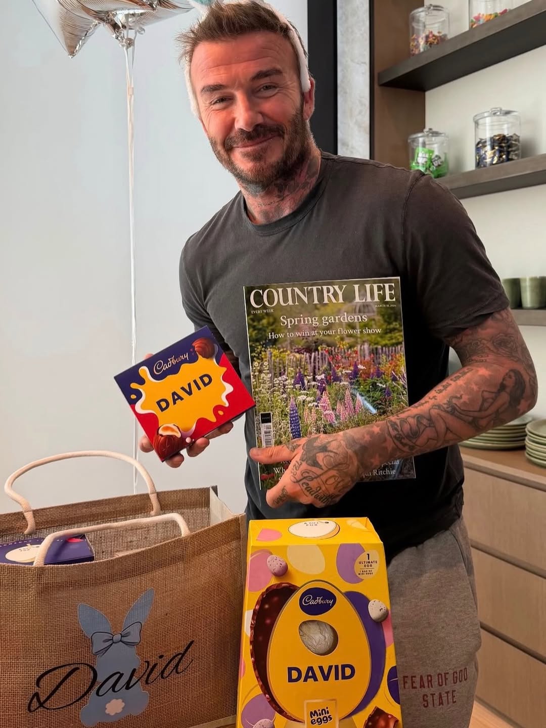 David Beckham on Easter Sunday | Source: Instagram/hellomag