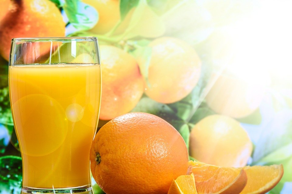Jugo de naranja / Imagen tomada de: Pixabay