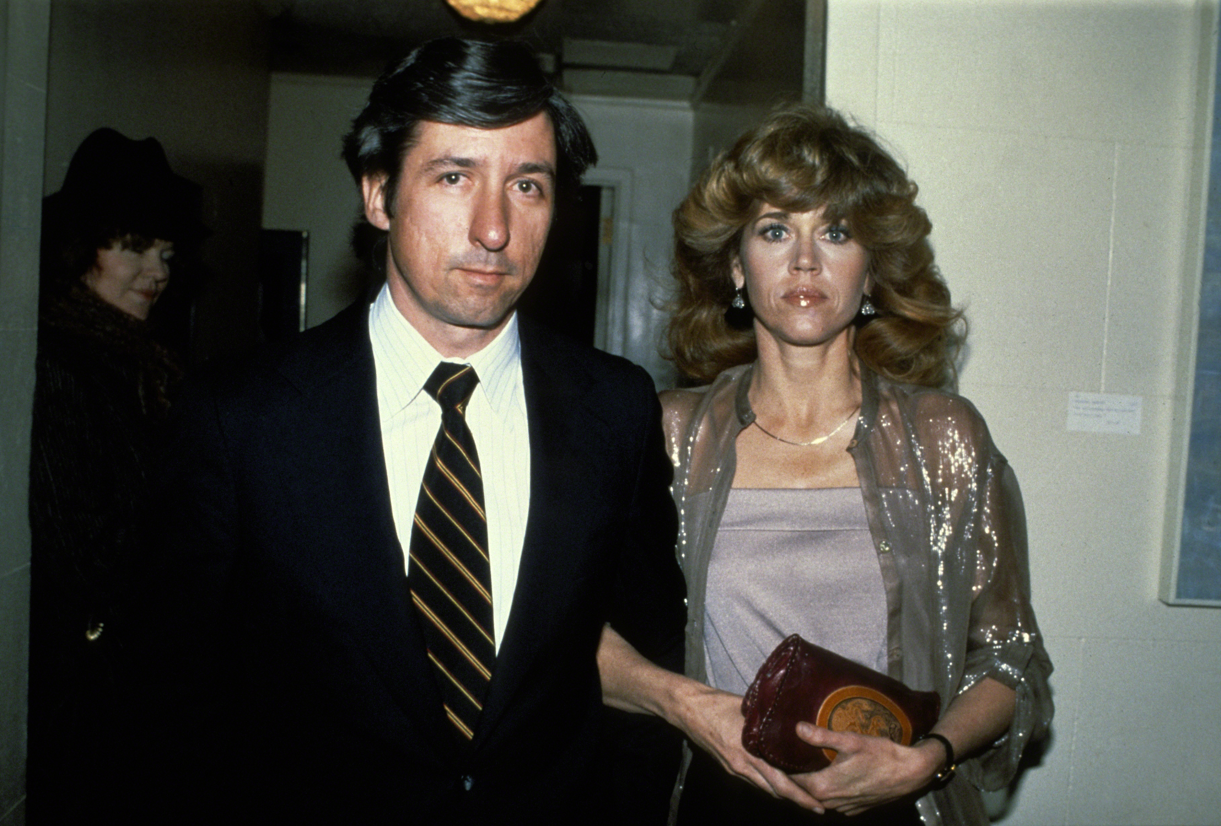 Jane Fonda and Tom Hayden attend the Los Angeles Premiere of "The China Syndrome" circa 1979, in Los Angeles, California | Source: Getty Images