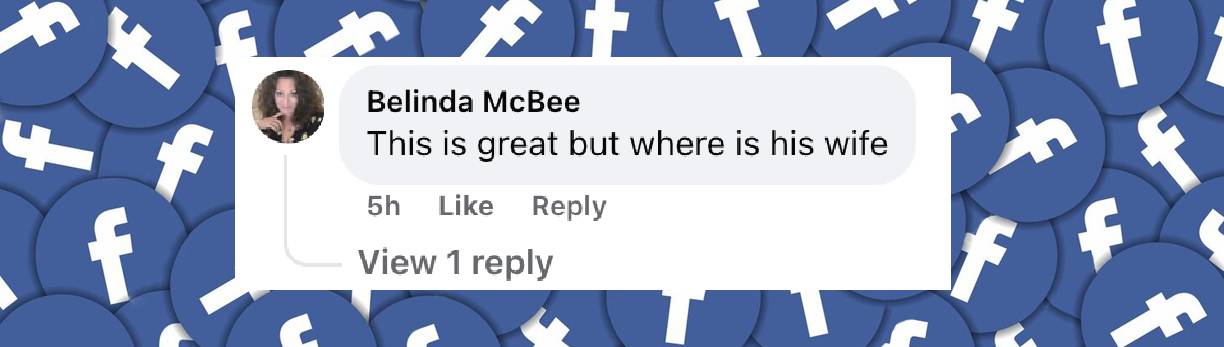 A netizen questions the whereabouts of Bruce Willis's current wife, posted on March 20, 2025 | Source: Facebook/peoplemag