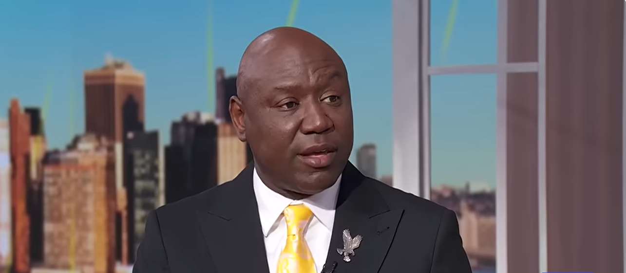 Civil rights attorney Ben Crump discusses what he says are conflicting accounts of Nolan Wells' final known movements. He pointed to differing statements about whether the 18-year-old planned to return to the boat or remain on Horn Island, calling the discrepancy "an obvious contradiction." | Source: YouTube/Good Morning America and ABC News