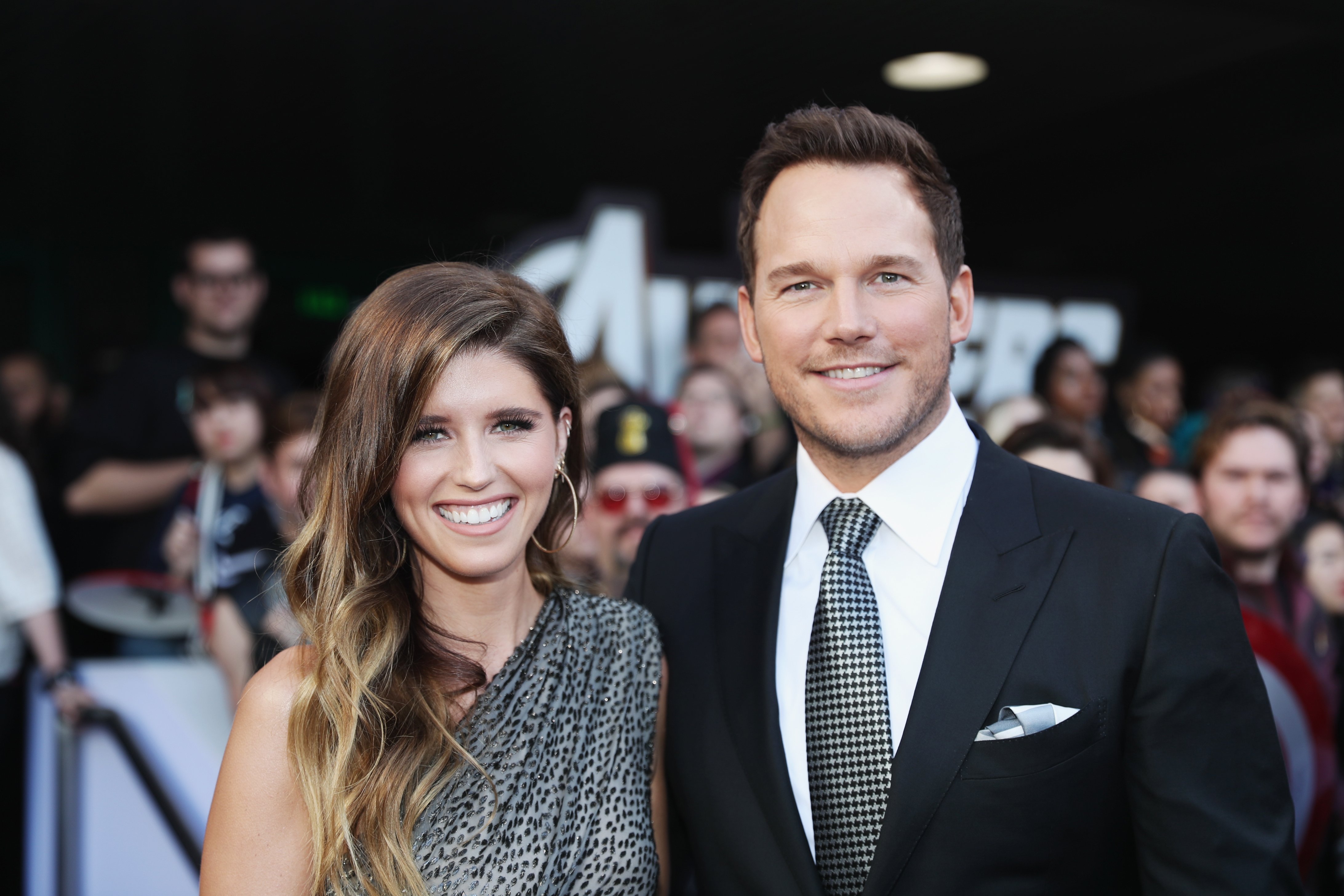 Katherine Schwarzenegger and Chris Pratt on April 23, 2019 in Los Angeles, California | Source: Getty Images 