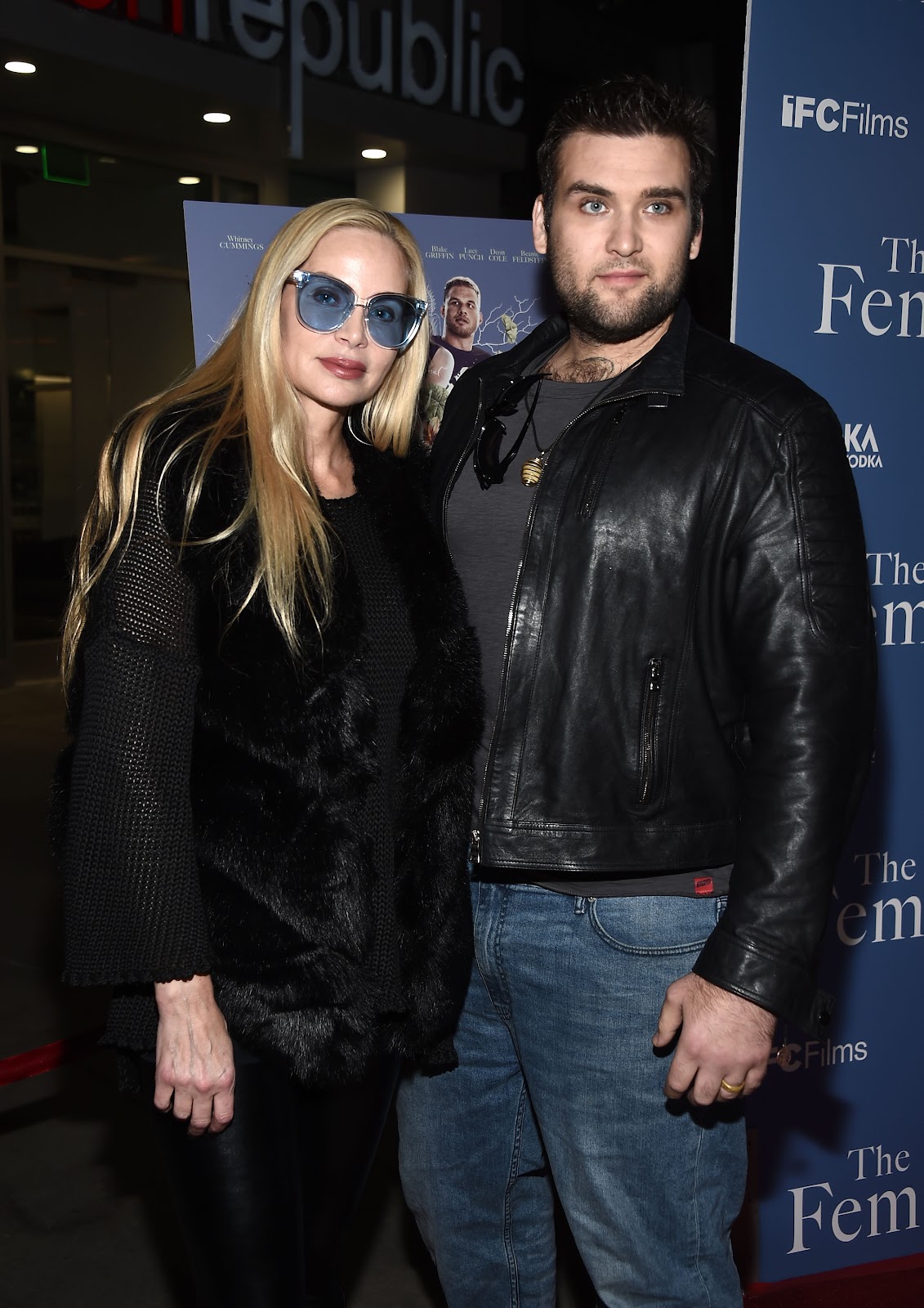 Christina Fulton and Weston Cage arrive at the premiere of "The Female Brain" in Los Angeles in 2018 | Source: Getty Images