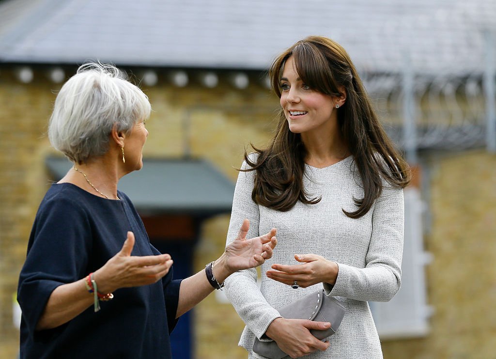 Kate Middleton during a visit to the Rehabilitation of Addicted Prisoners Trust at HMP Send. | Source: Getty Images