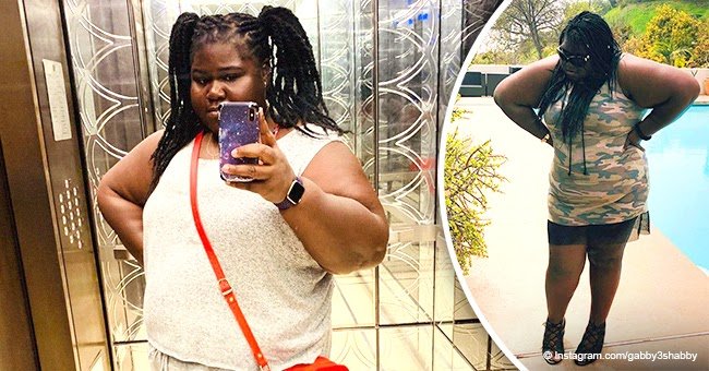 Gabby Sidibe Of Empire Shows Off Slimmer Curves In Fitting Camo Dress