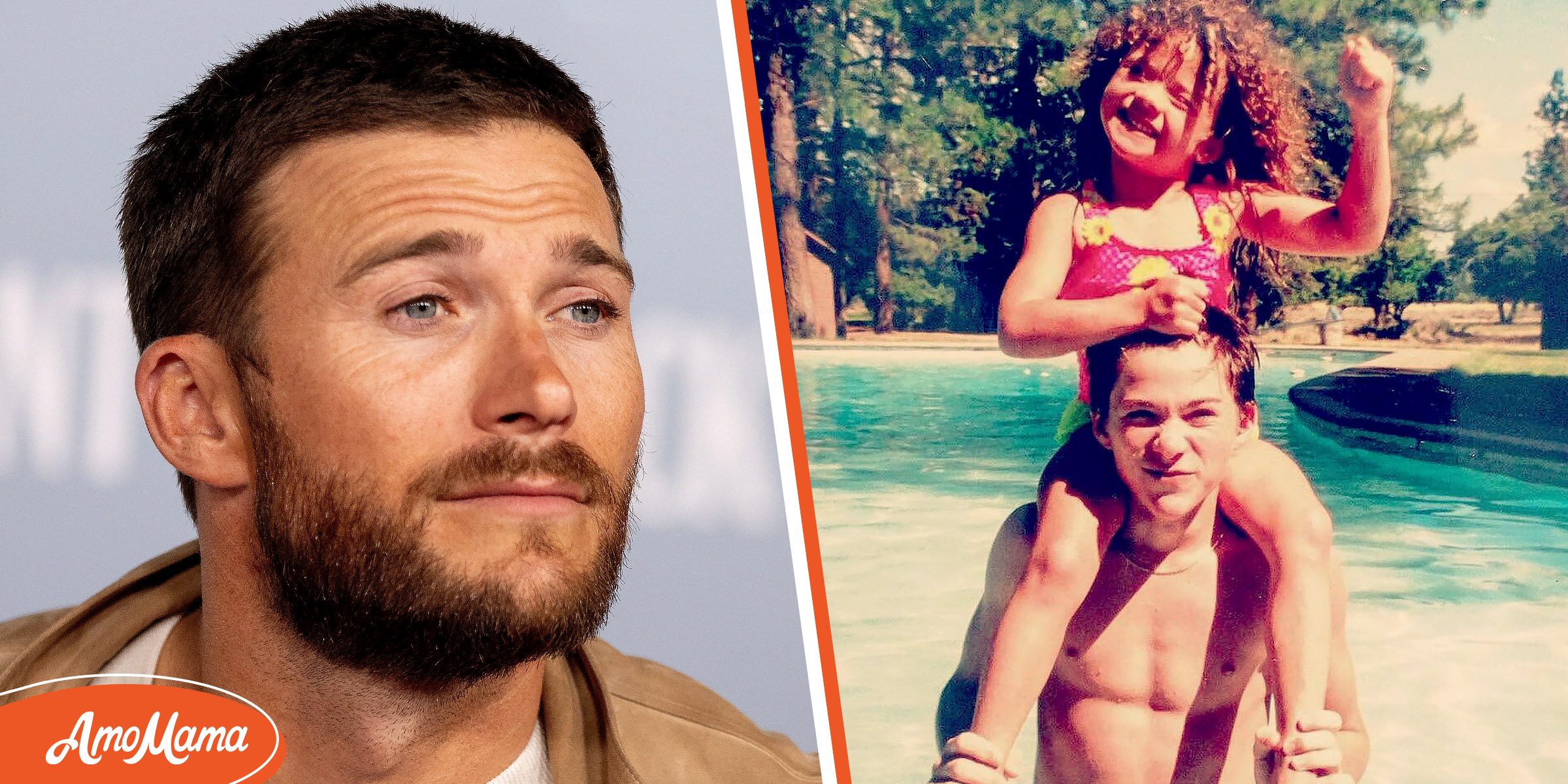 Scott Eastwood Shares TBT Photo with His Younger Sister Morgan Ripping His Hair Out