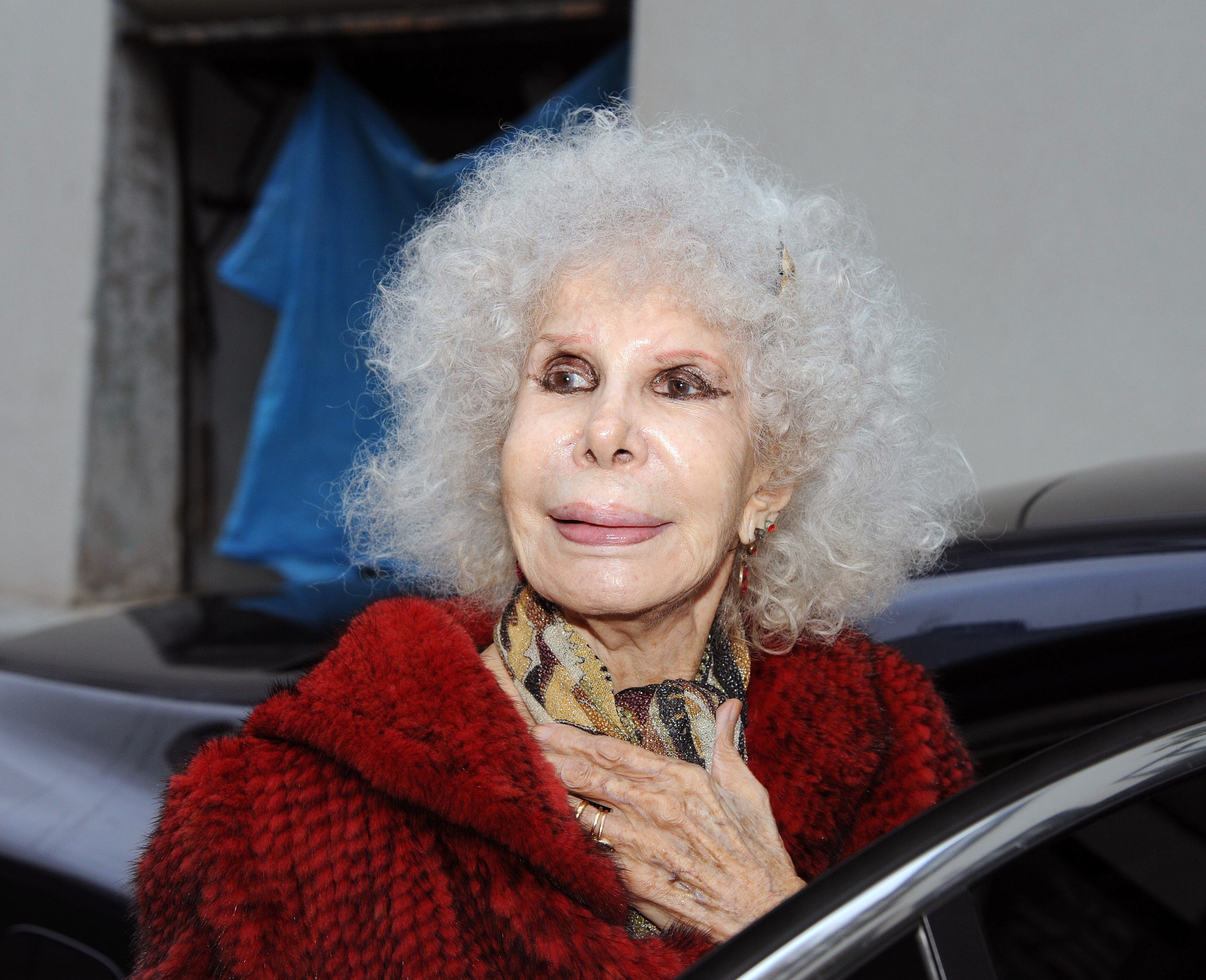 Alba The Duchess Of Alba In The Gala Of The Silk Barcelona OLD PHOTO 