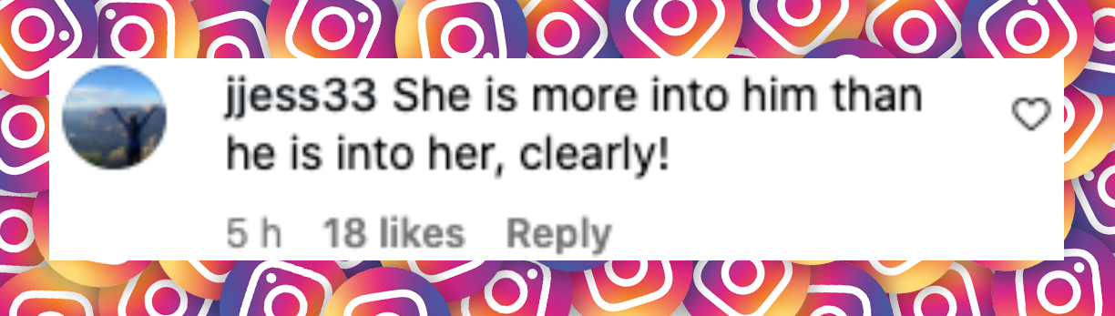 Netizen comment about Ines de Ramon and Brad Pitt, posted on June 18, 2025. | Source: Instagram/girlfromjerseycity