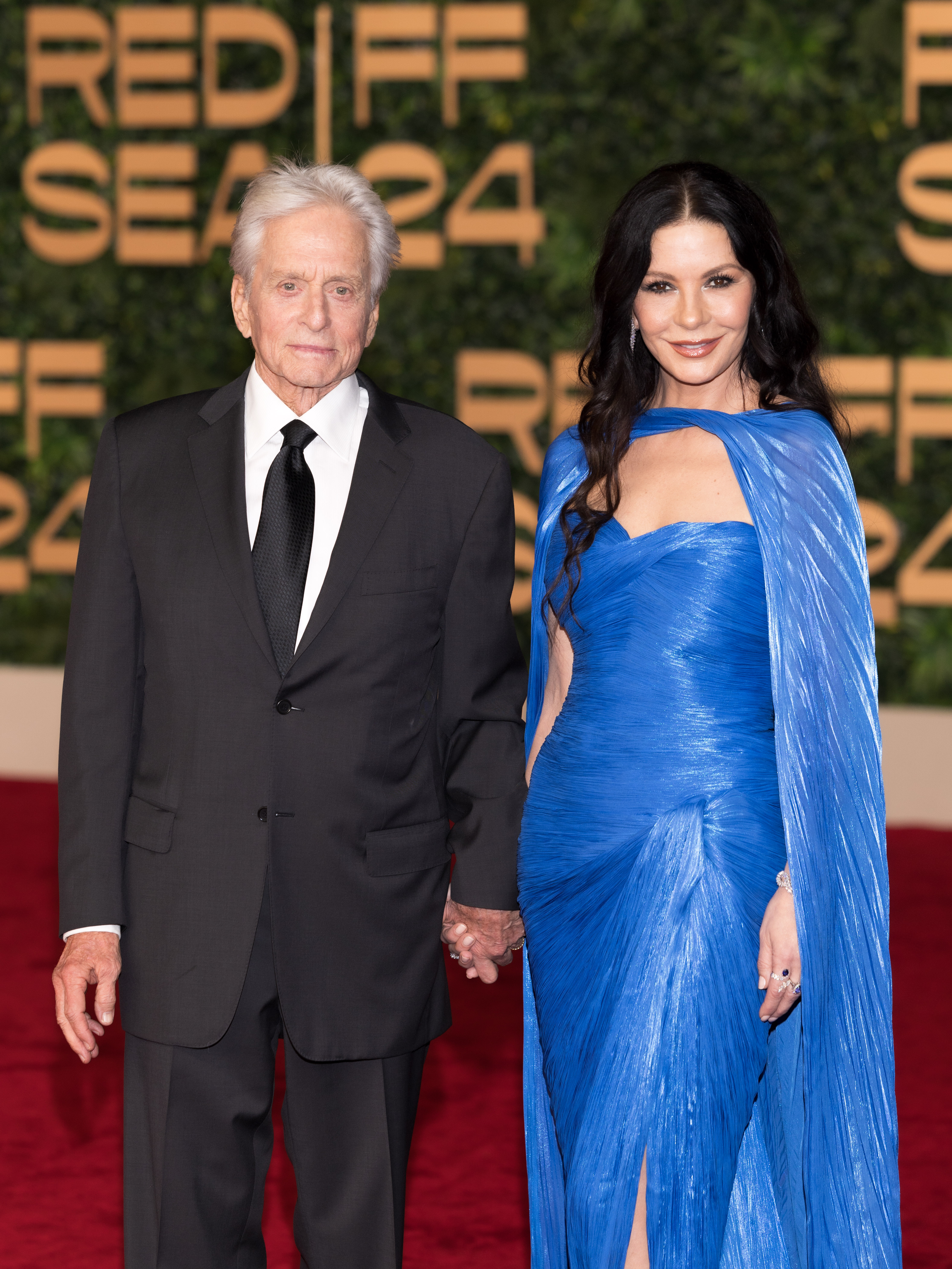 Michael Douglas and Catherine Zeta-Jones at the opening ceremony of The Red Sea International Film Festival 2024 on December 5 in Saudi Arabia. | Source: Getty Images