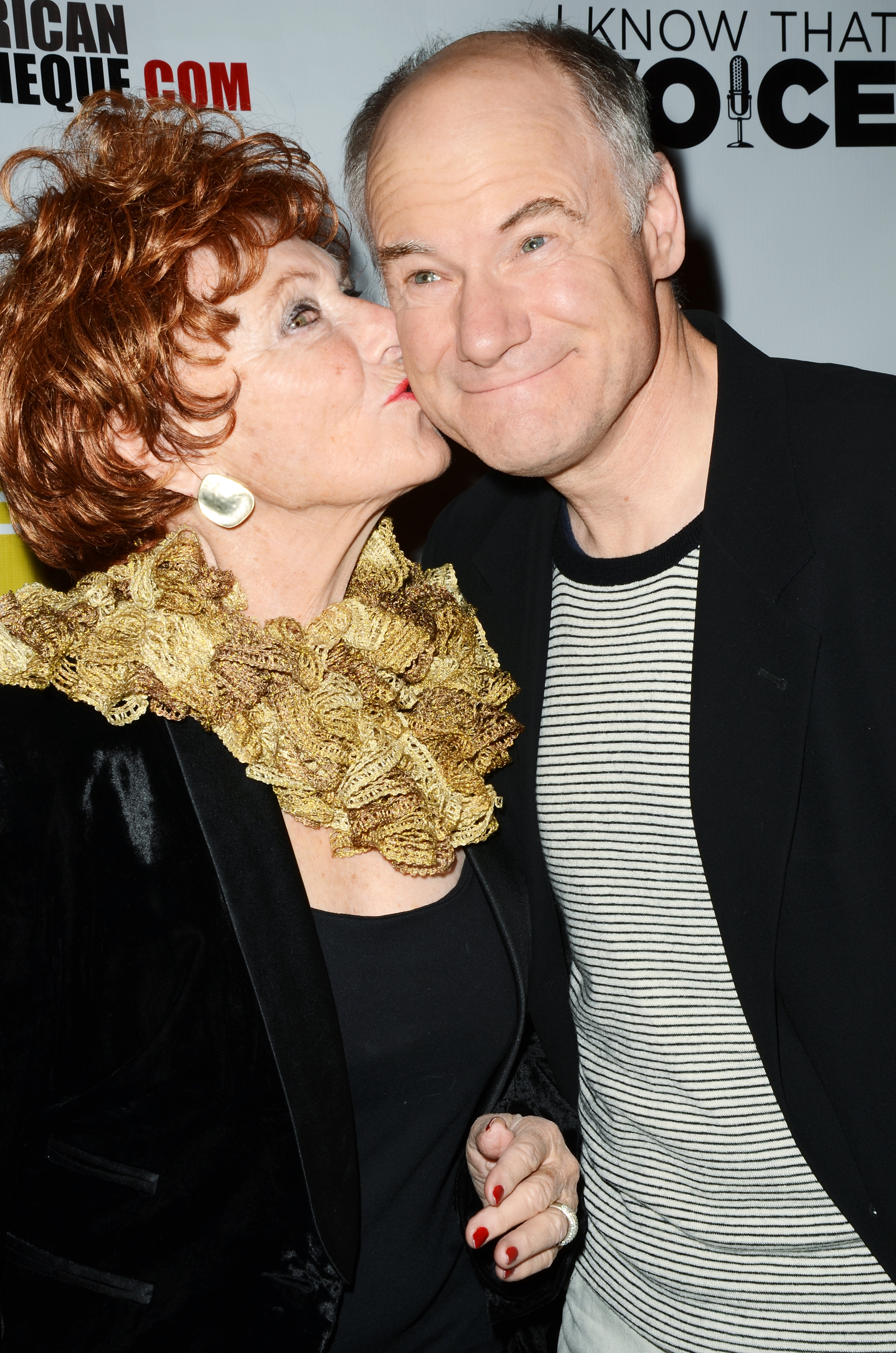 Marion Ross and her son Jim Meskimen at the Los Angeles premiere of "I Know That Voice" on November 6, 2013 in Hollywood, California | Source: Getty Images