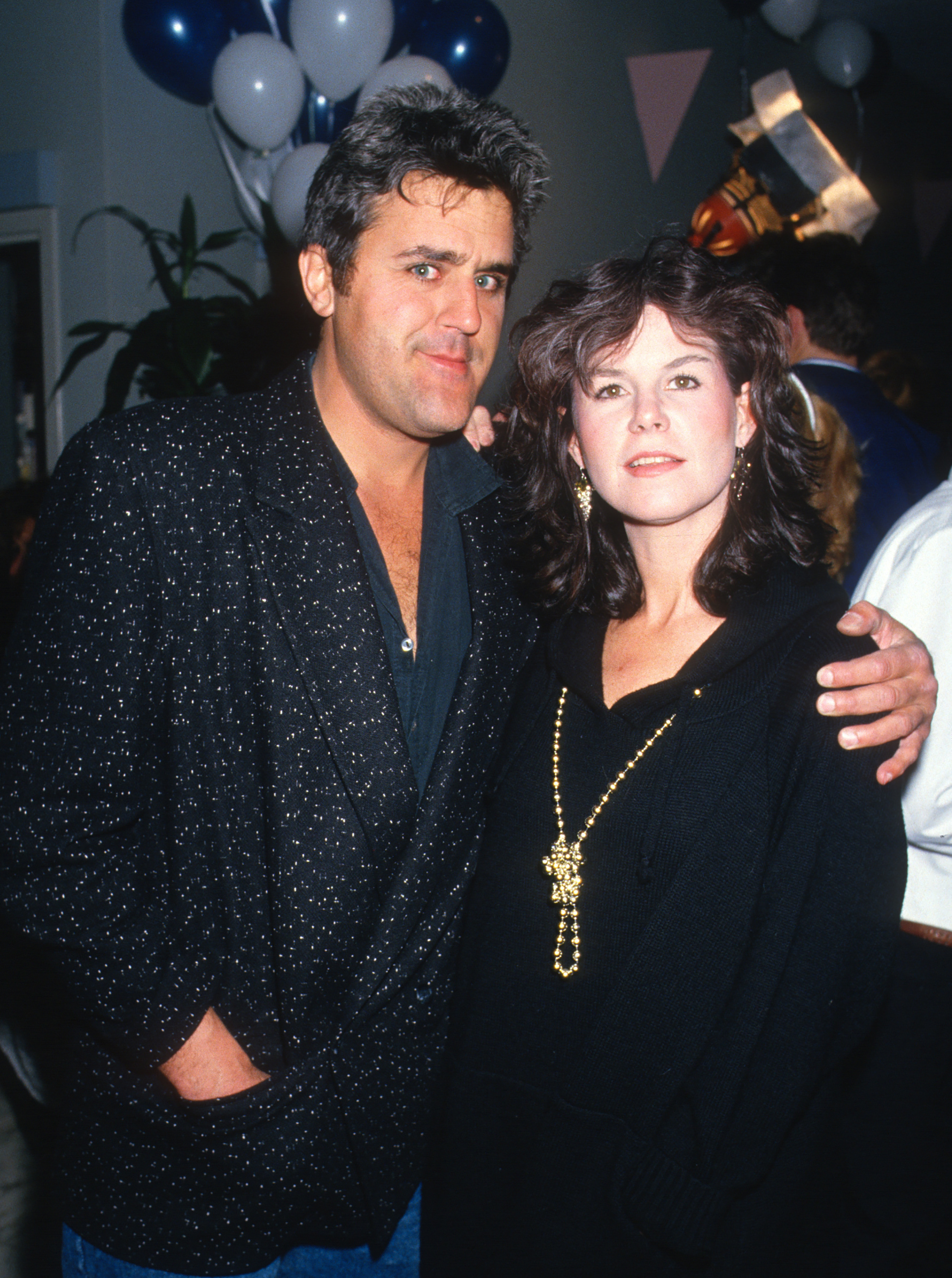 Jay and Mavis Leno sighted on February 1, 1987 | Source: Getty Images