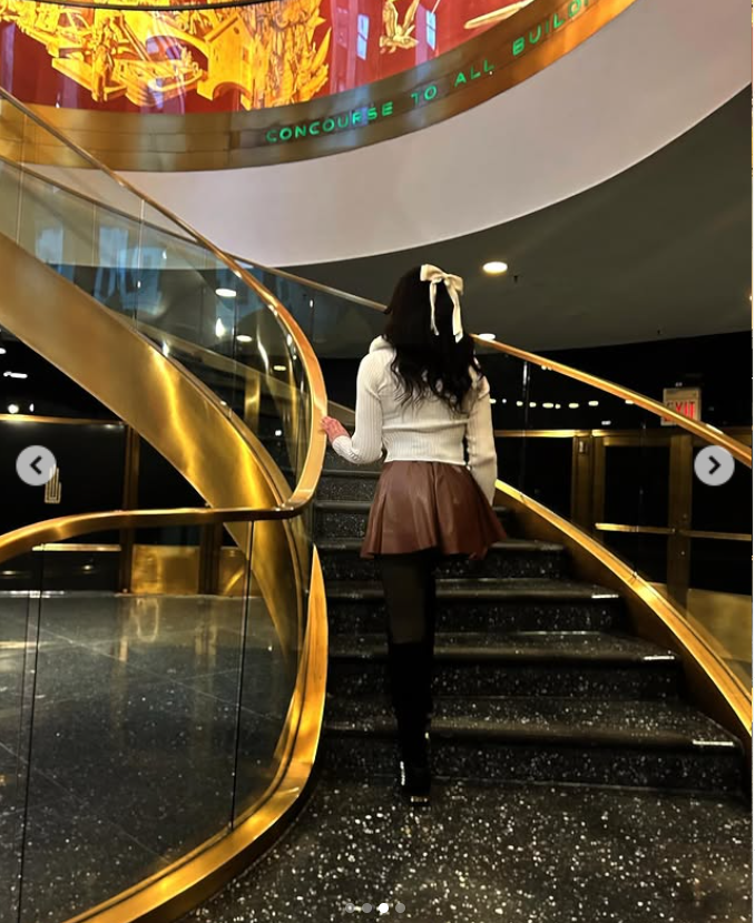 Brianna Aguilera walks up the same stairs, as seen from a post dated January 29, 2024. | Source: Instagram/brie.aguilera