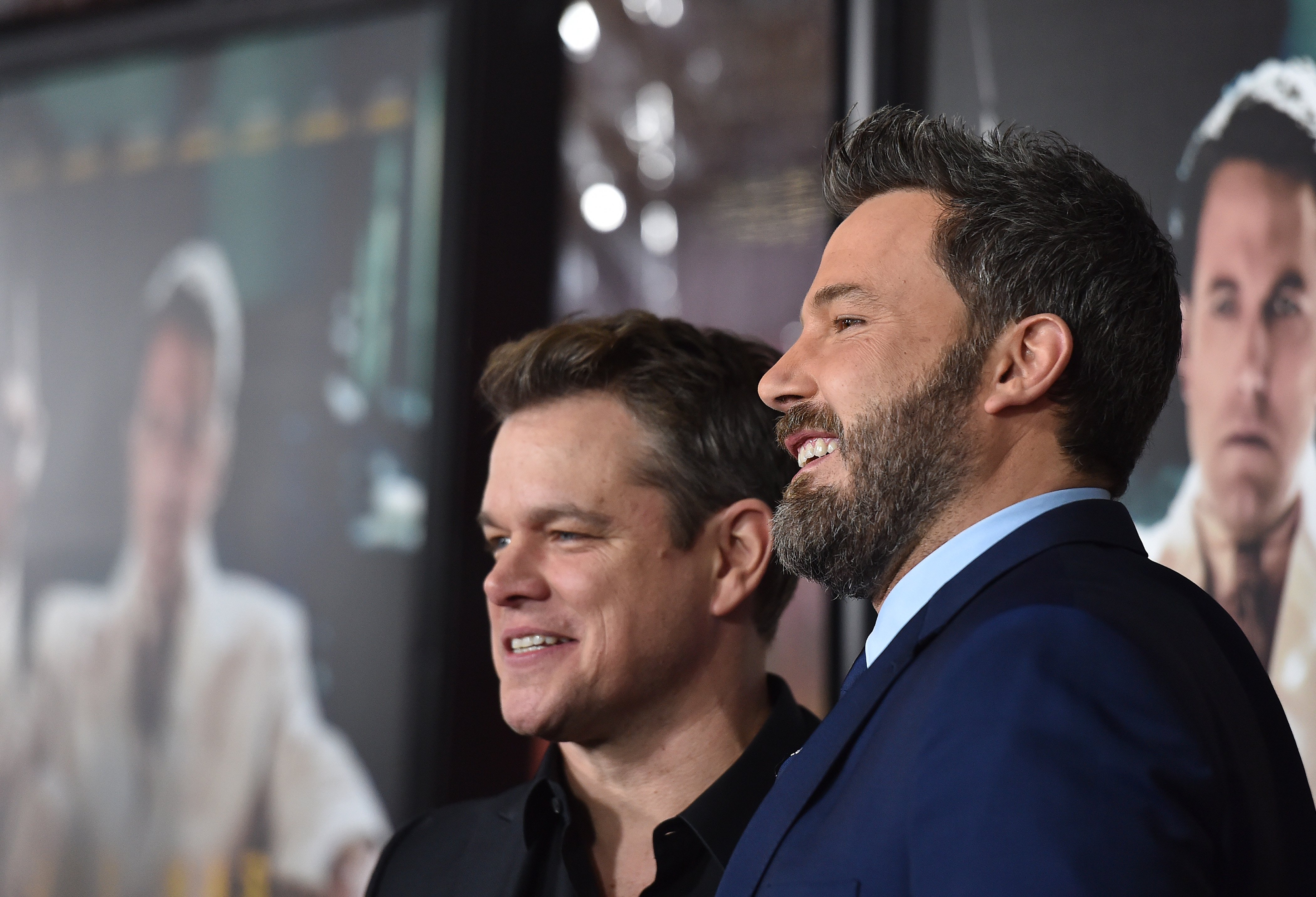 Matt Damon and Ben Affleck at the premiere of 'Live By Night' at TCL Chinese Theatre in Hollywood, California | Photo: Axelle/Bauer-Griffin/FilmMagic via Getty Images