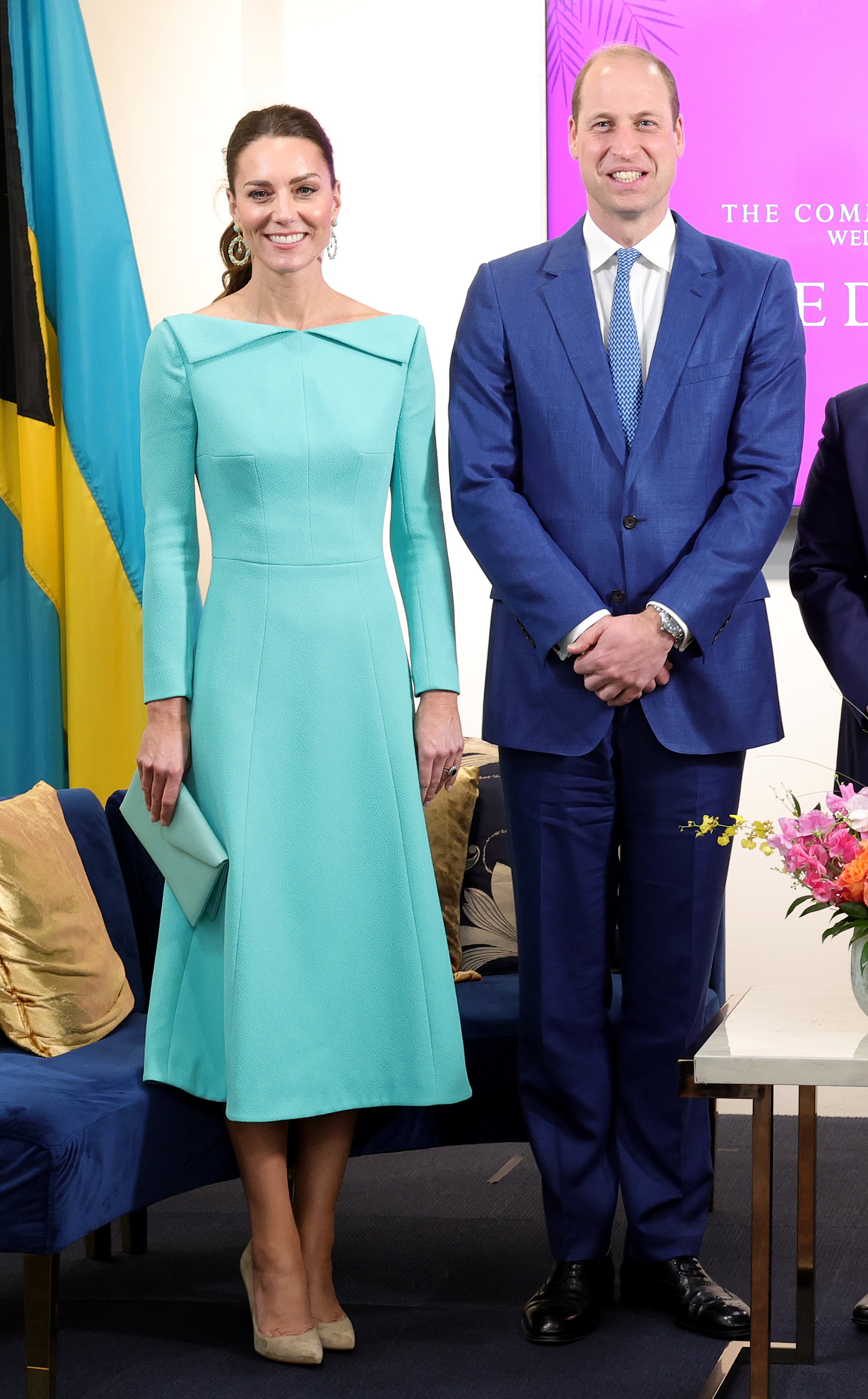 The Duke and Duchess of Cambridge on their visit to Belize, Jamaica and The Bahamas on behalf of Her Majesty The Queen on the occasion of the Platinum Jubilee on March 24 2022 | Source: Getty Images