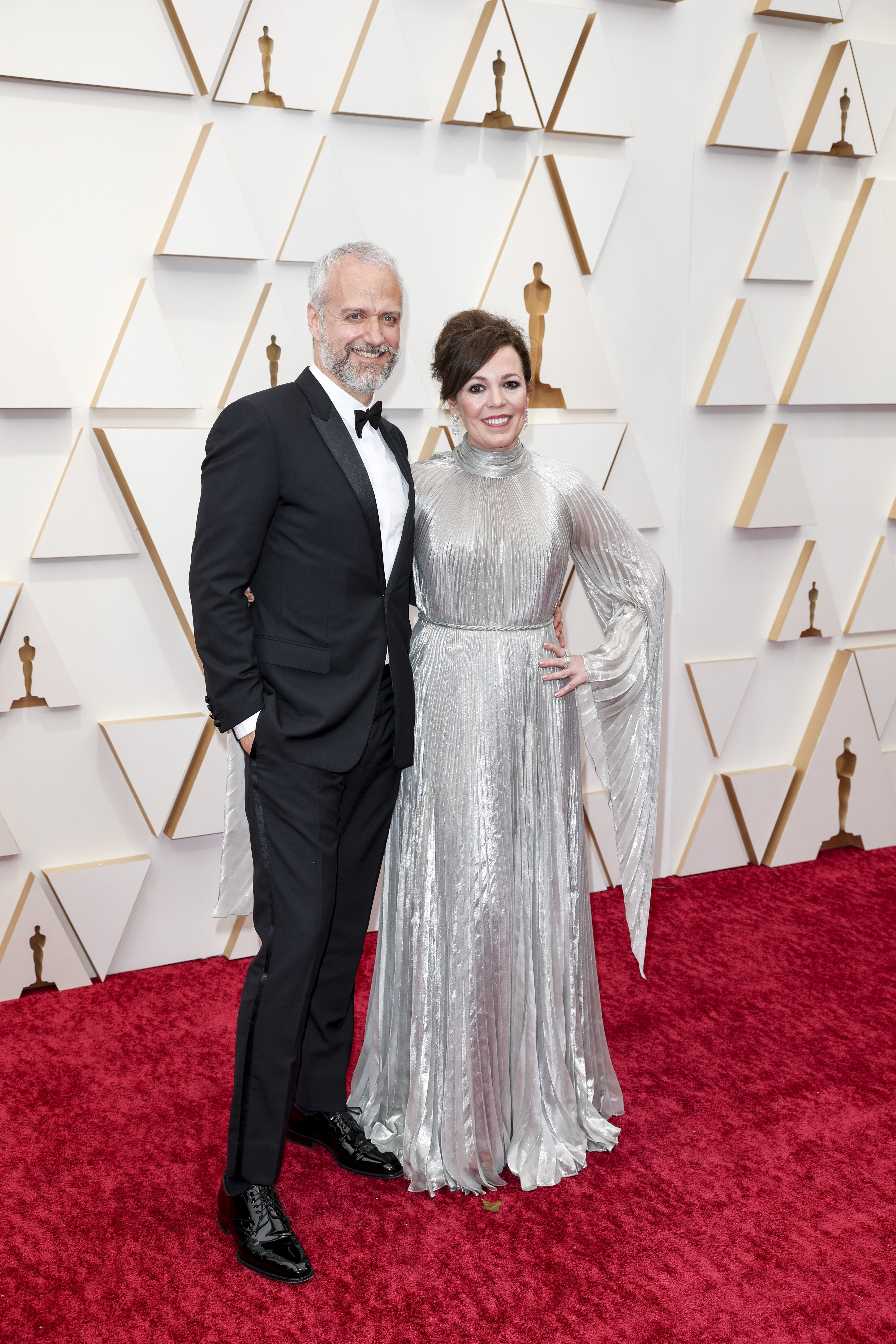 Ed Sinclair and wife Olivia Colman at the 94th Annual Academy Awards in California on March 27, 2022 | Source: Getty Images 