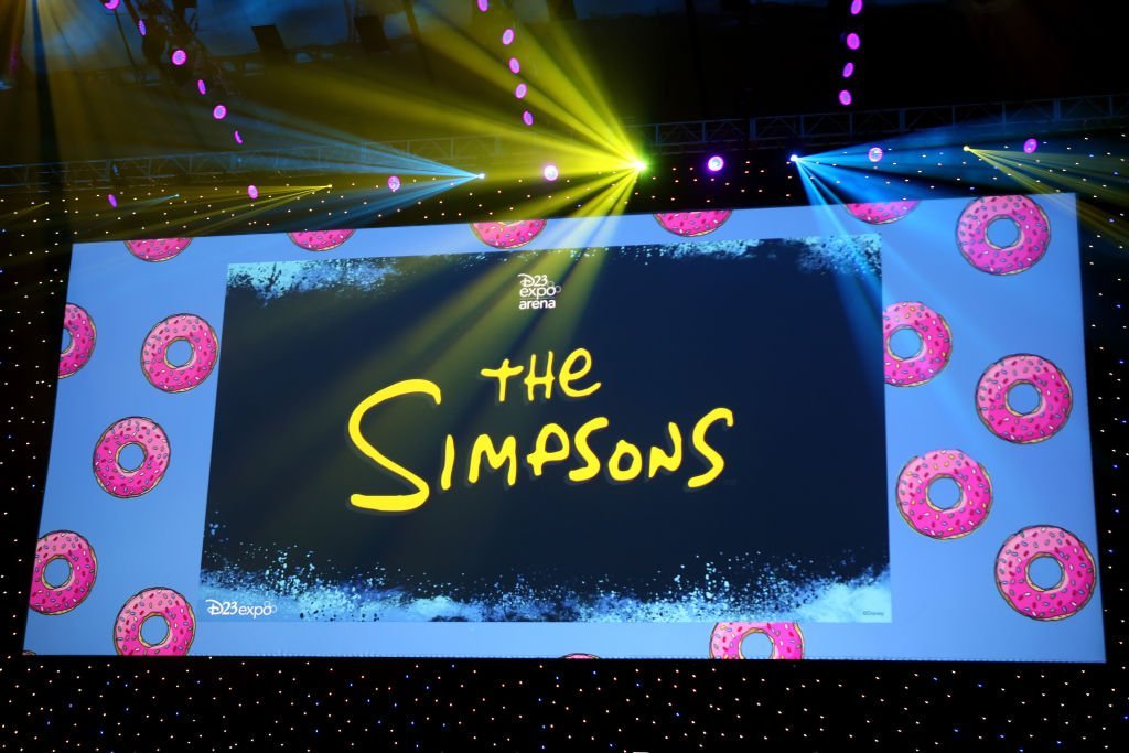 A view of the screen at The Simpsons! panel during the 2019 D23 Expo at Anaheim Convention Center  | Getty Images