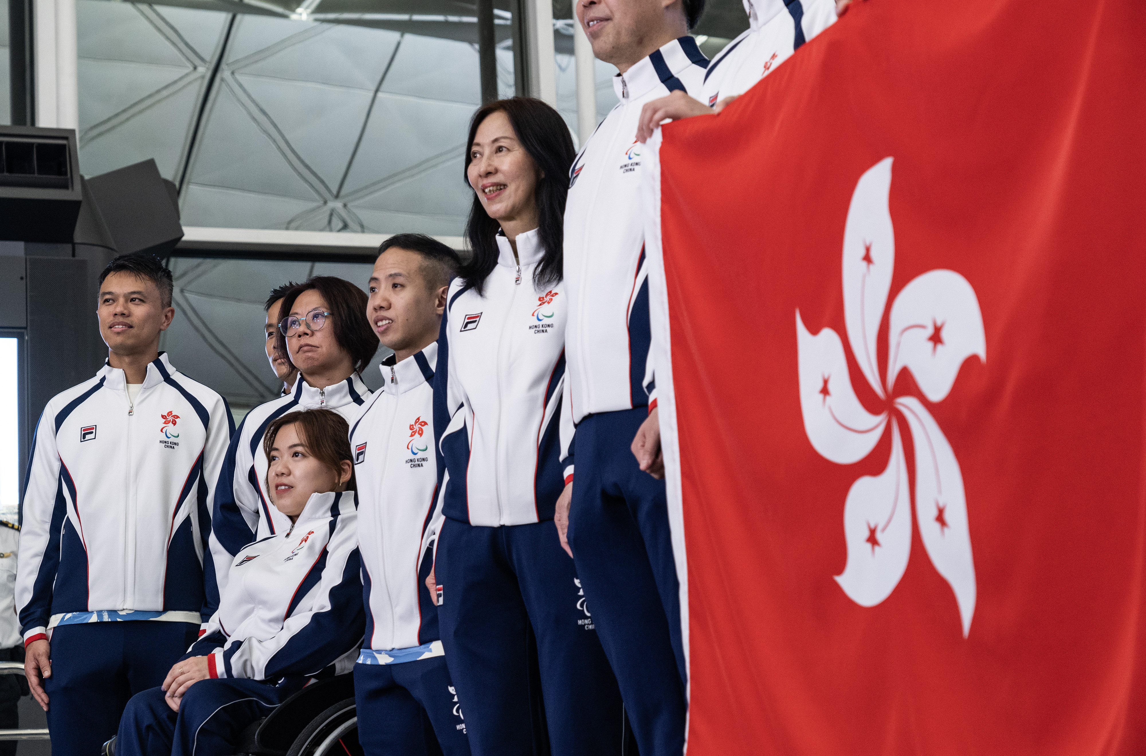 Members of the Hong Kong, China delegation to the Paris 2024 Paralympic Games on August 24, 2024 | Source: Getty Images