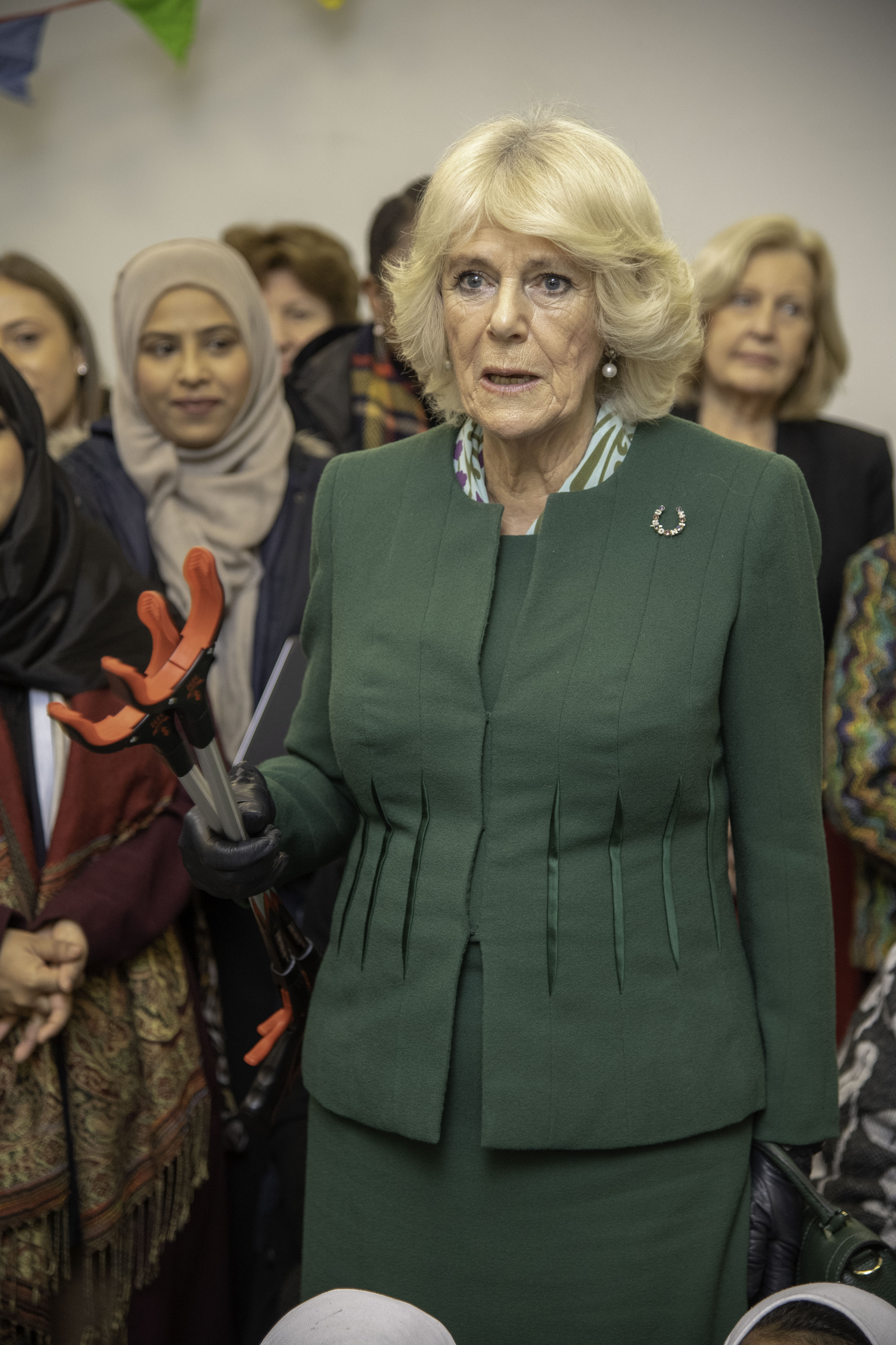 Queen Camilla during her visit to East London, England on January 23, 2019 | Source: Getty Images
