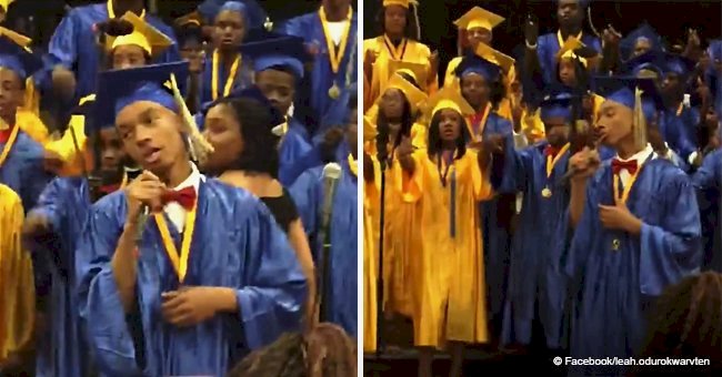 Graduate brings smiles & tears to the eyes singing 'Before I Let You Go' in viral video